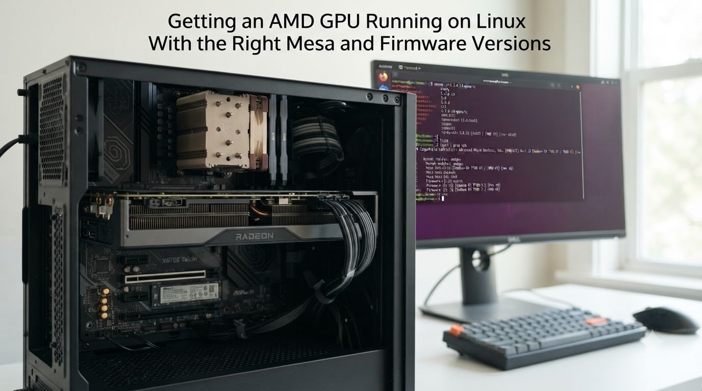 Getting an AMD GPU Running on Linux With the Right Mesa and Firmware Versions