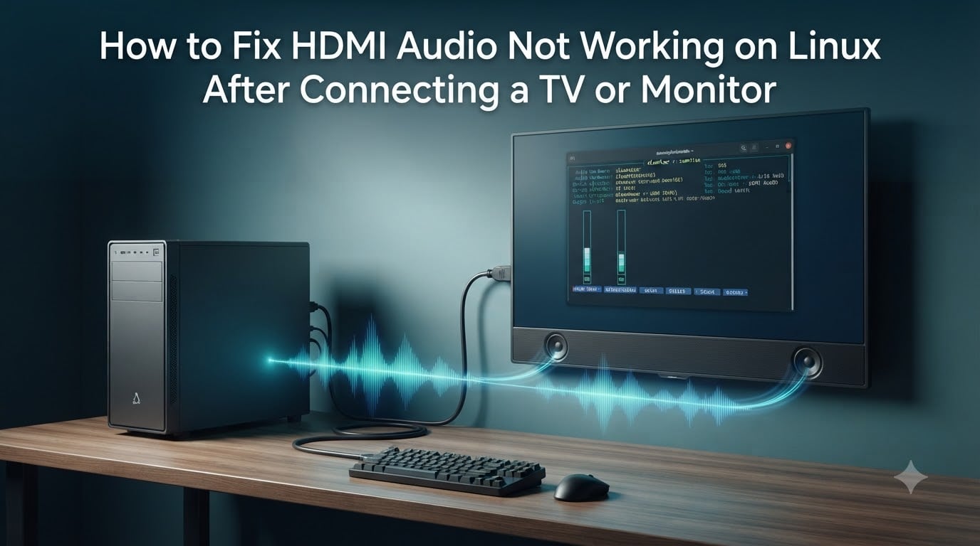 How to Fix HDMI Audio Not Working on Linux After Connecting a TV or Monitor