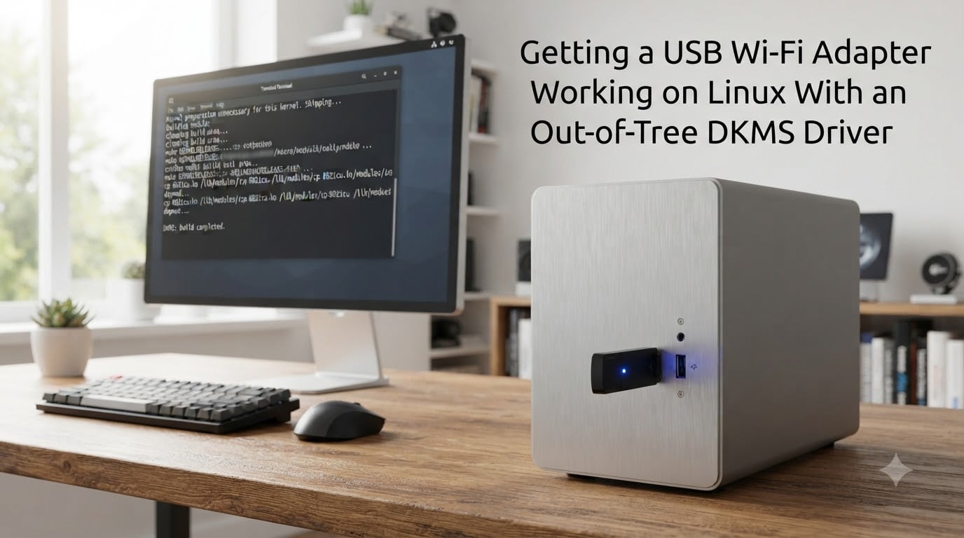 Getting a USB Wi-Fi Adapter Working on Linux With an Out-of-Tree DKMS Driver