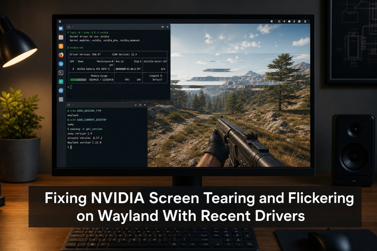 Fixing NVIDIA Screen Tearing and Flickering on Wayland With Recent Drivers