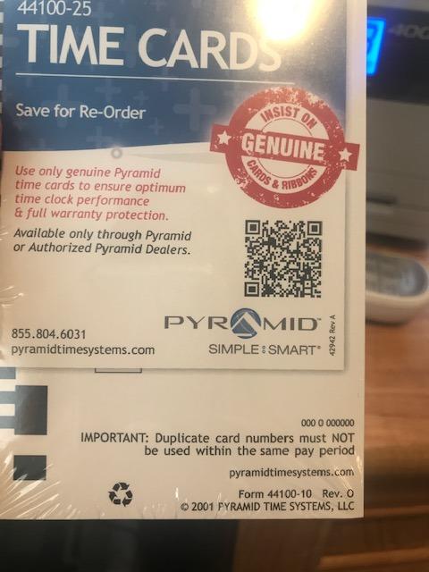 Pyramid Time Systems 4000 Pro Auto Totaling Time Clock, Silver customer photo 2
