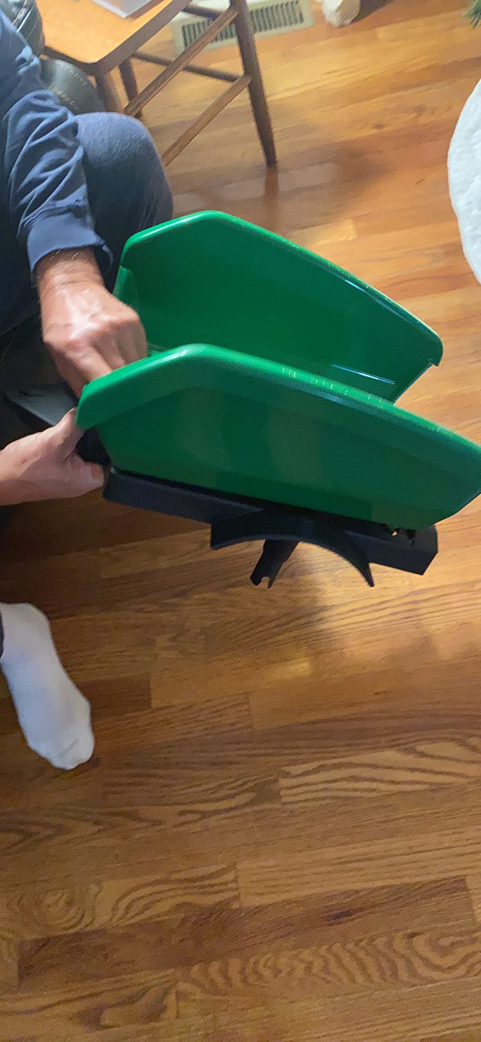 Peg Perego John Deere Farm Tractor and Trailer Pedal Tractor, Green customer photo 1