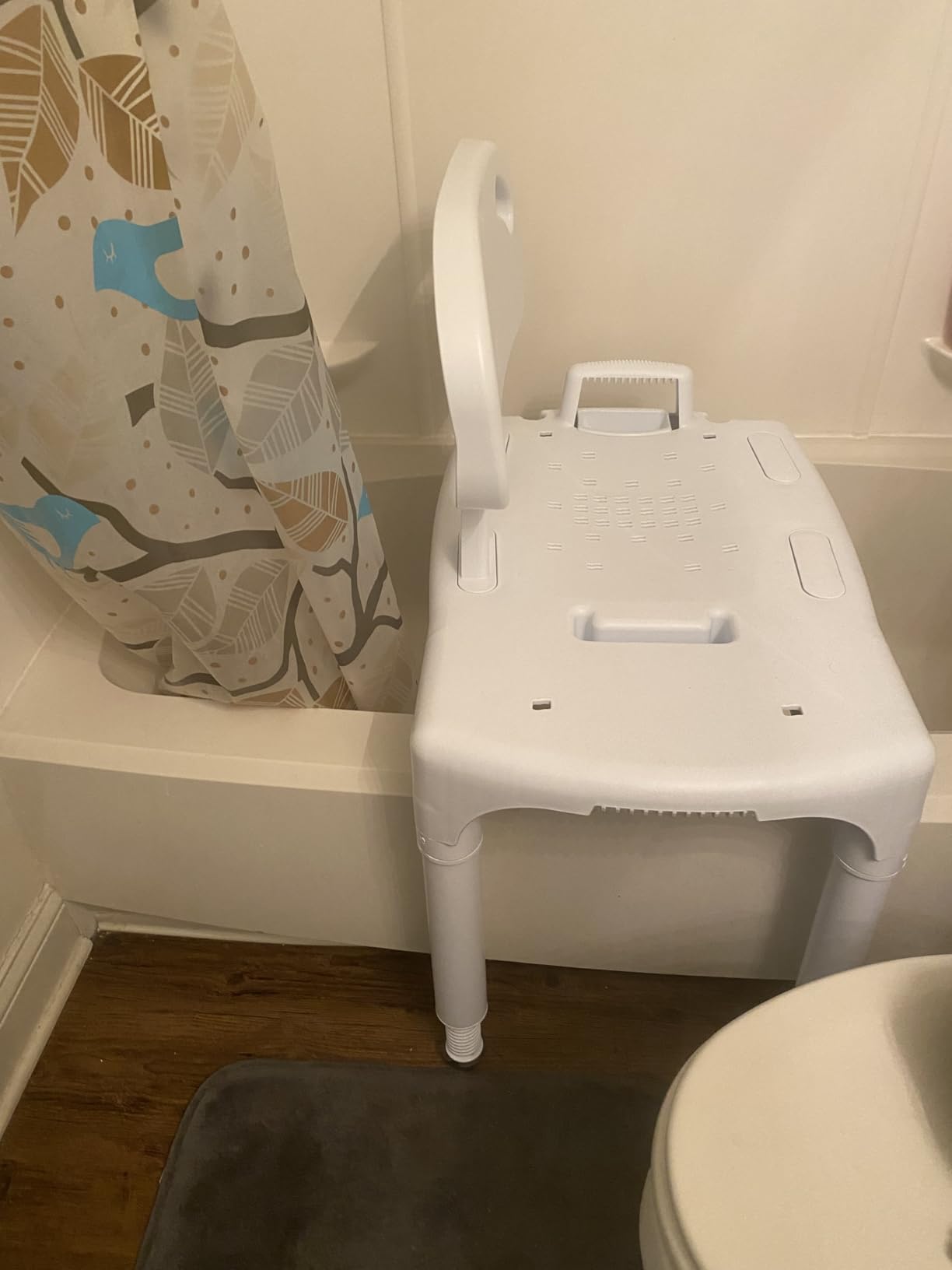 Carex Universal Tub Transfer Bench, Bath Seat with Backrest, Shower Chair for Elderly and Disabled, Transfer Bench & Shower Seat for Bathtub with Adjustable Legs, Converts to Right or Left Hand Entry customer photo 2