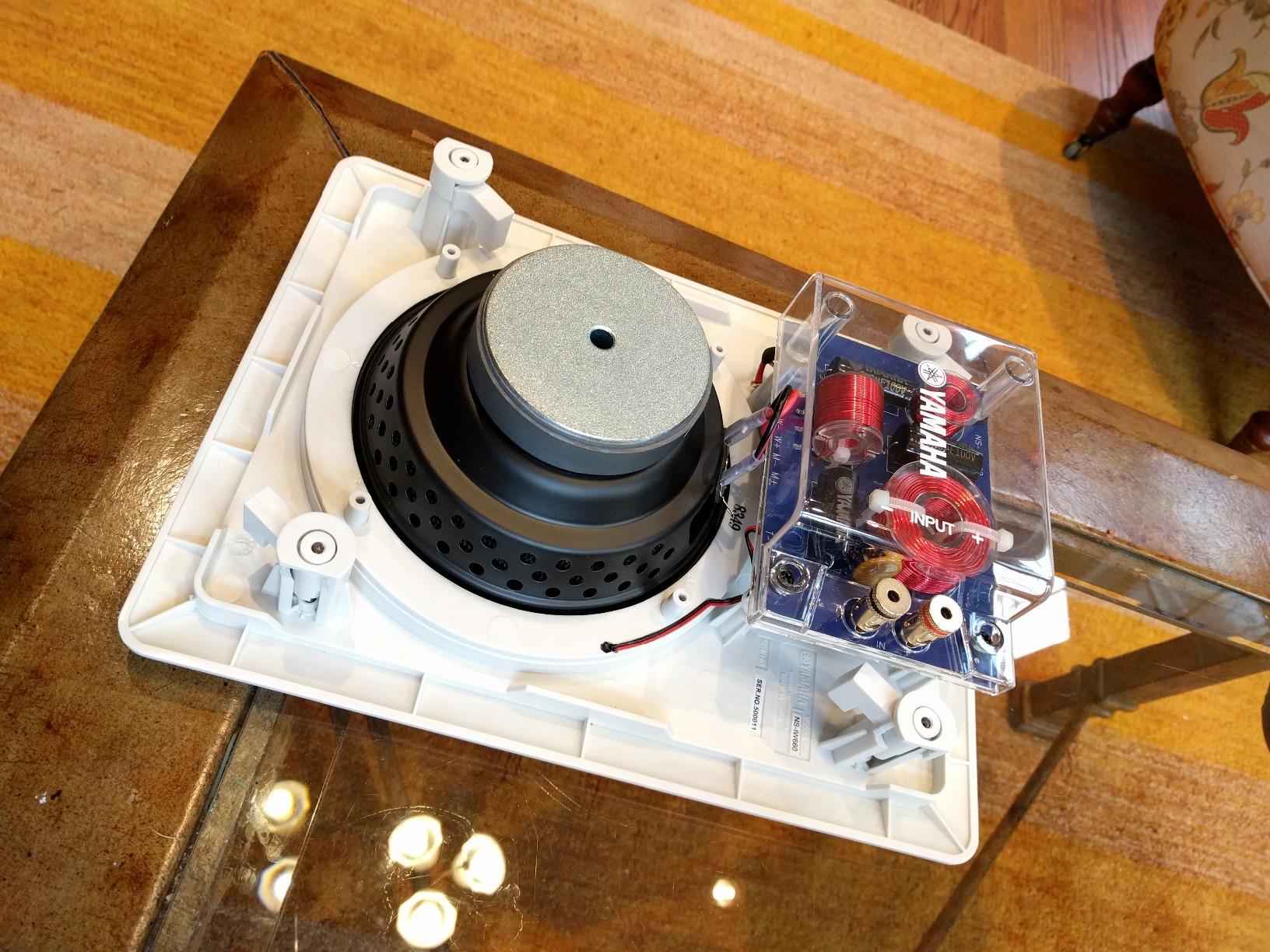YAMAHA NS-IW660 3-Way In-Wall Speaker System for Custom Install, White customer photo 2