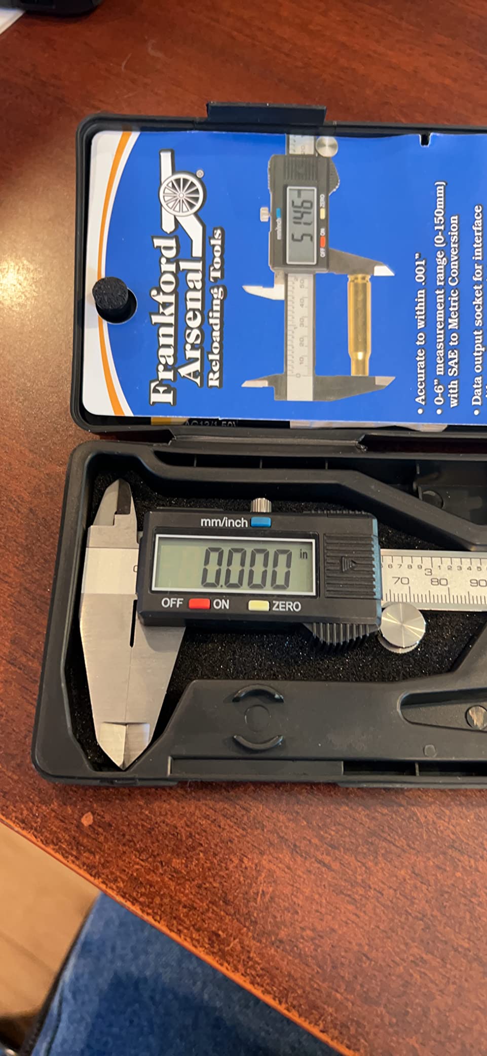 Frankford Arsenal Electronic Caliper with LCD Display and Case for Reloading customer photo 2