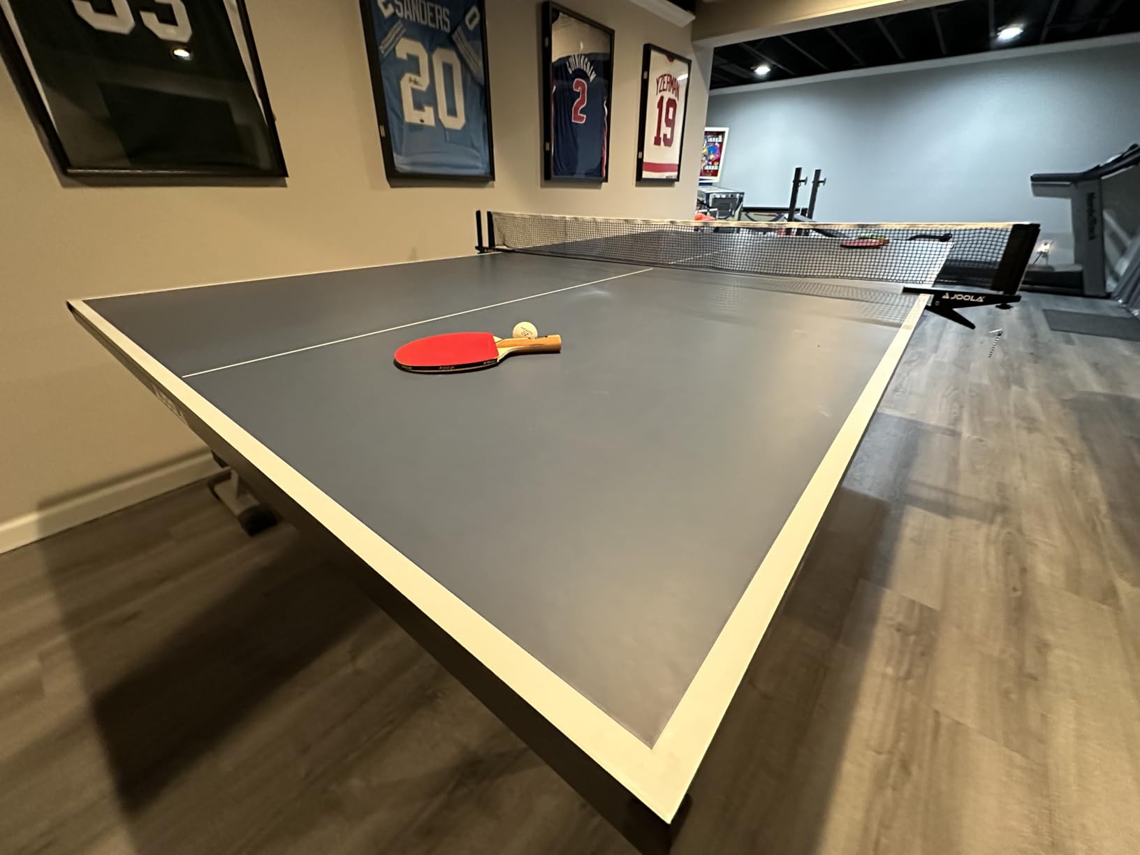 JOOLA Inside Professional MDF Indoor Ping Pong Table with Quick Clamp Table Tennis Net and Post Set - 10 Minute Easy Assembly - Tournament Quality - Foldable with Single Player Playback Mode customer photo 1