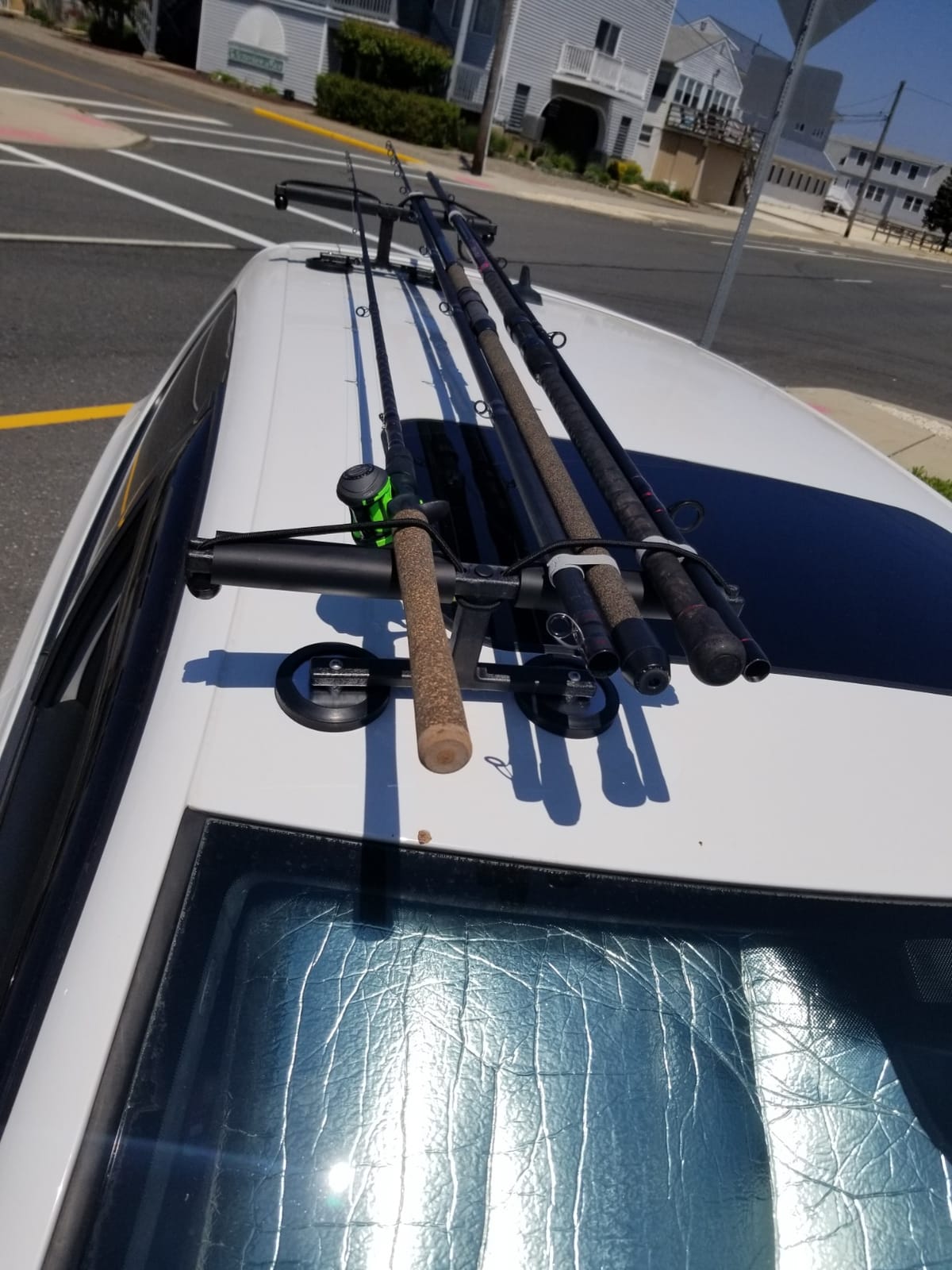 Tight Line Enterprises Magnetic Fishing Rod Racks for Vehicle (Truck or SUV) with Ferrous Metal Hood and Roof (Black) customer photo 1