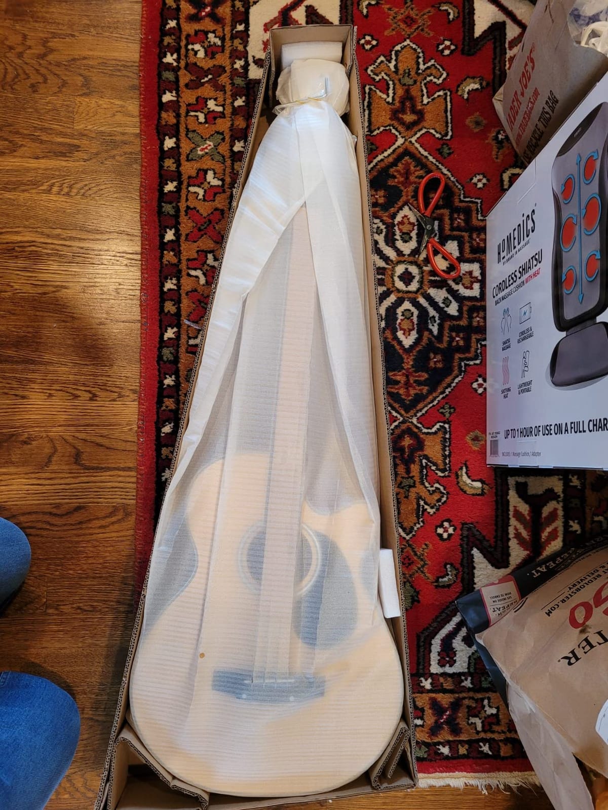 Best Choice Products Acoustic Electric Bass Guitar, Full Size 4 String, Fretted Bass Guitar w/Padded Gig Bag - Blue customer photo 2