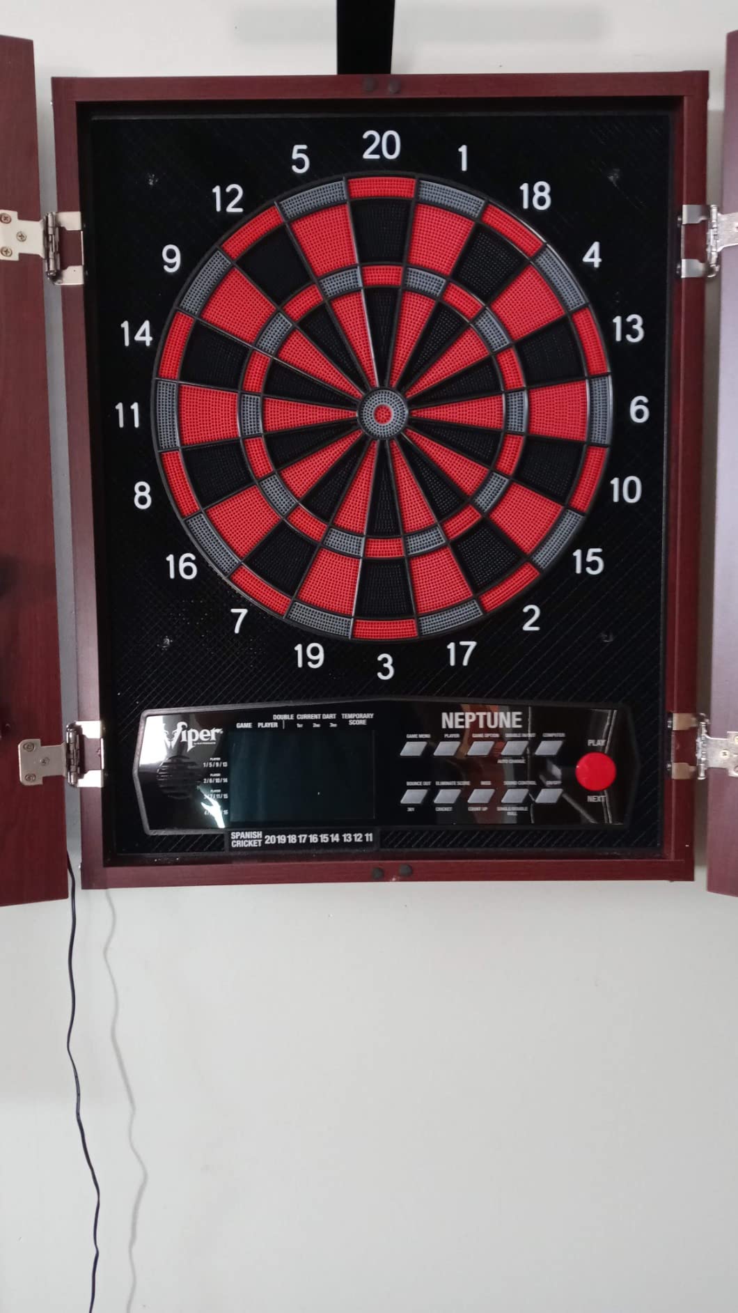 Viper by GLD Products Neptune Electronic Soft Tip Dart Board with Cabinet customer photo 1