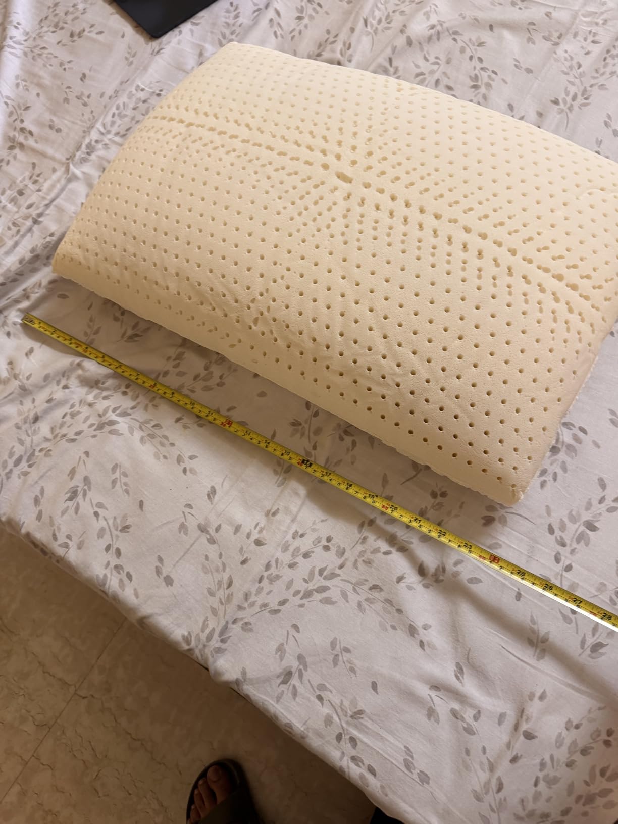 ORGANIC TEXTILES 100% Talalay Latex Bed Pillow with GOTS Certified Organic Cotton Cover (Queen Size - Medium) - Pack of 1 customer photo 1