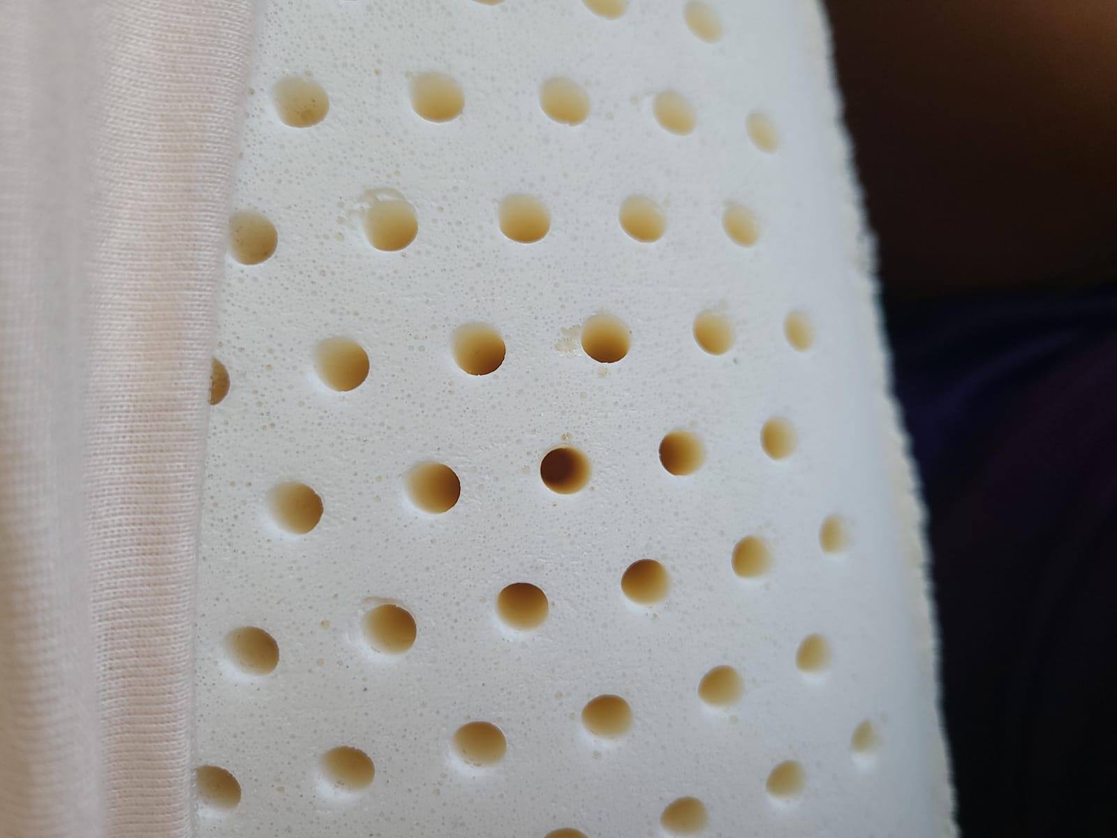 ORGANIC TEXTILES 100% Talalay Latex Bed Pillow with GOTS Certified Organic Cotton Cover (Queen Size - Medium) - Pack of 1 customer photo 2