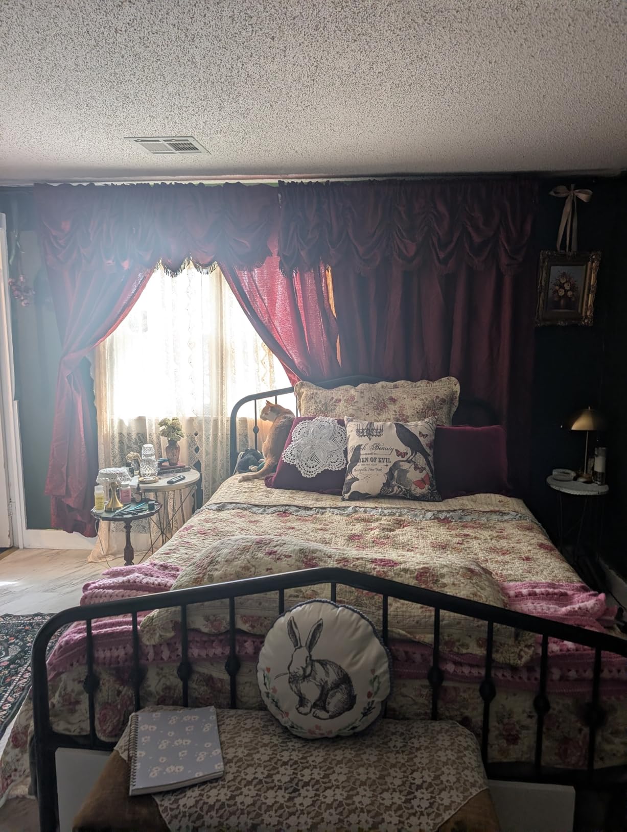 Greenland Home Antique Rose 100% Cotton Heirloom-Quality Quilt Set, 5-Piece King/Cal King, Ecru customer photo 2
