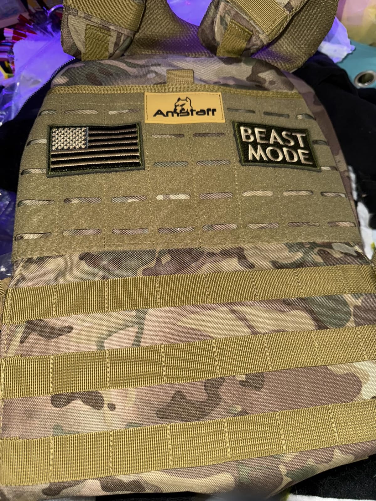 Amstaff Tactical Weighted Vest - Adjustable Weight Vests - Versatile Wearable Vest for Fitness Workouts, Strength and Endurance Training, Running customer photo 1