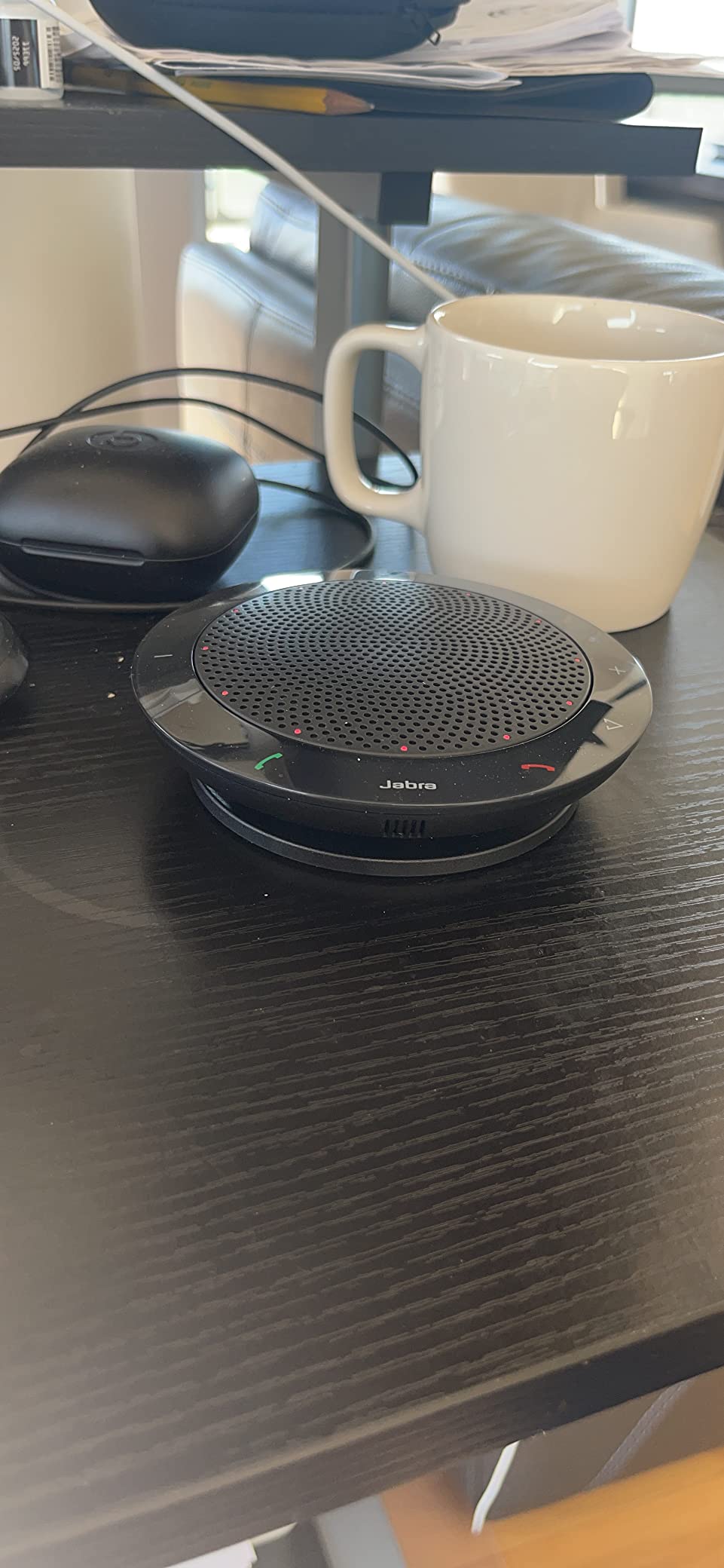 Jabra Speak 410 Corded Speakerphone for Softphones – Easy Setup, Portable USB Speaker for Holding Meetings Anywhere with Outstanding Sound Quality customer photo 1