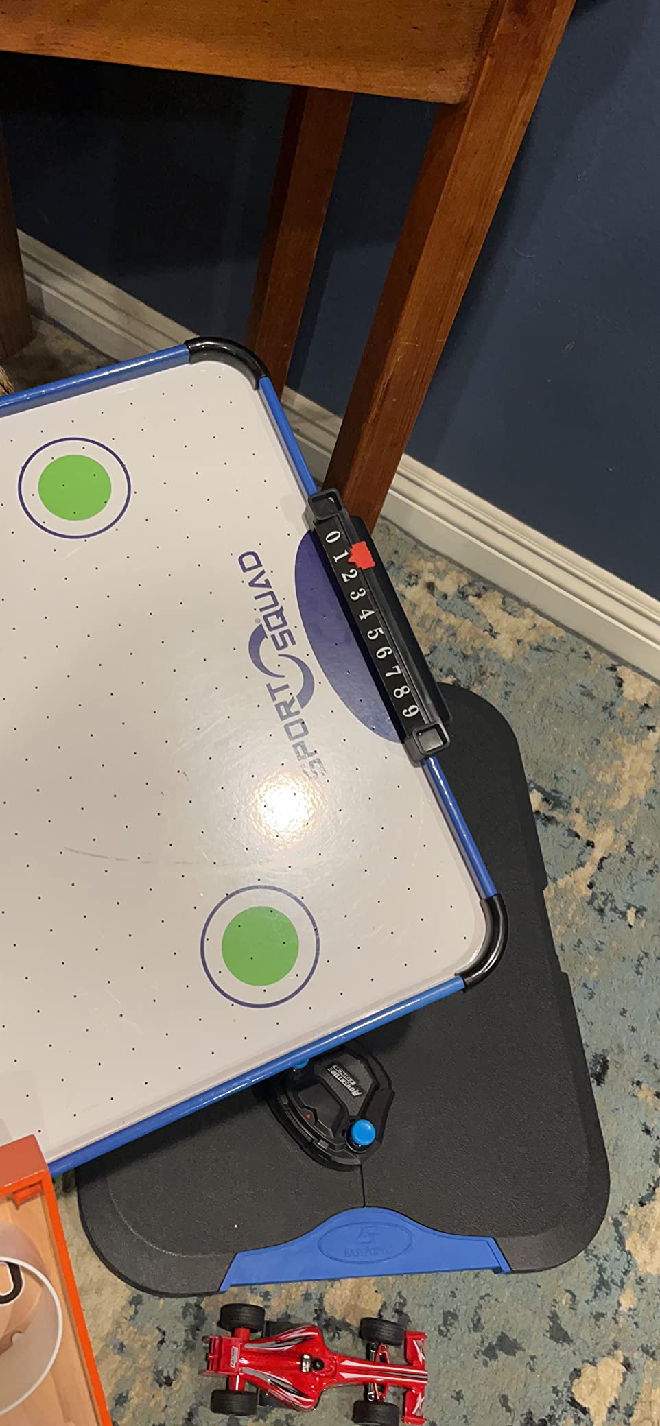 Sport Squad HX40 40 inch Table Top Air Hockey Table for Kids and Adults - Electric Motor Fan - Includes 2 Pushers and 2 Air Hockey Pucks - Great for Playing on The Floor, Tabletop, or Dorm Room customer photo 2