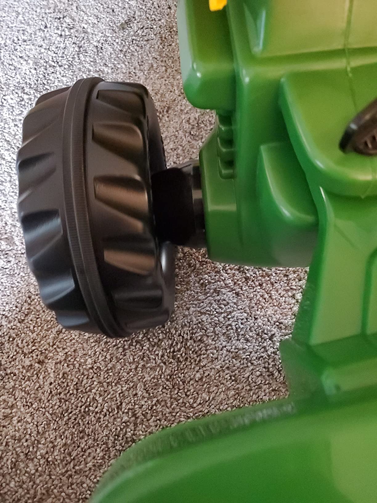 Rolly Toys John Deere 3-Wheel Trac with Trailer Ride On, Green/Yellow (52769) customer photo 2