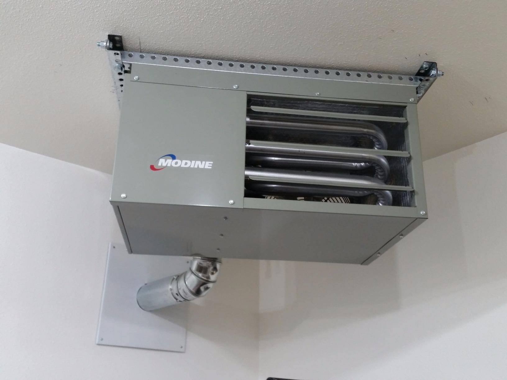 Modine HD45AS0111Natural Gas Hot Dawg Garage Heater 45,000 BTU with 80-Percent Efficiency Grey customer photo 2