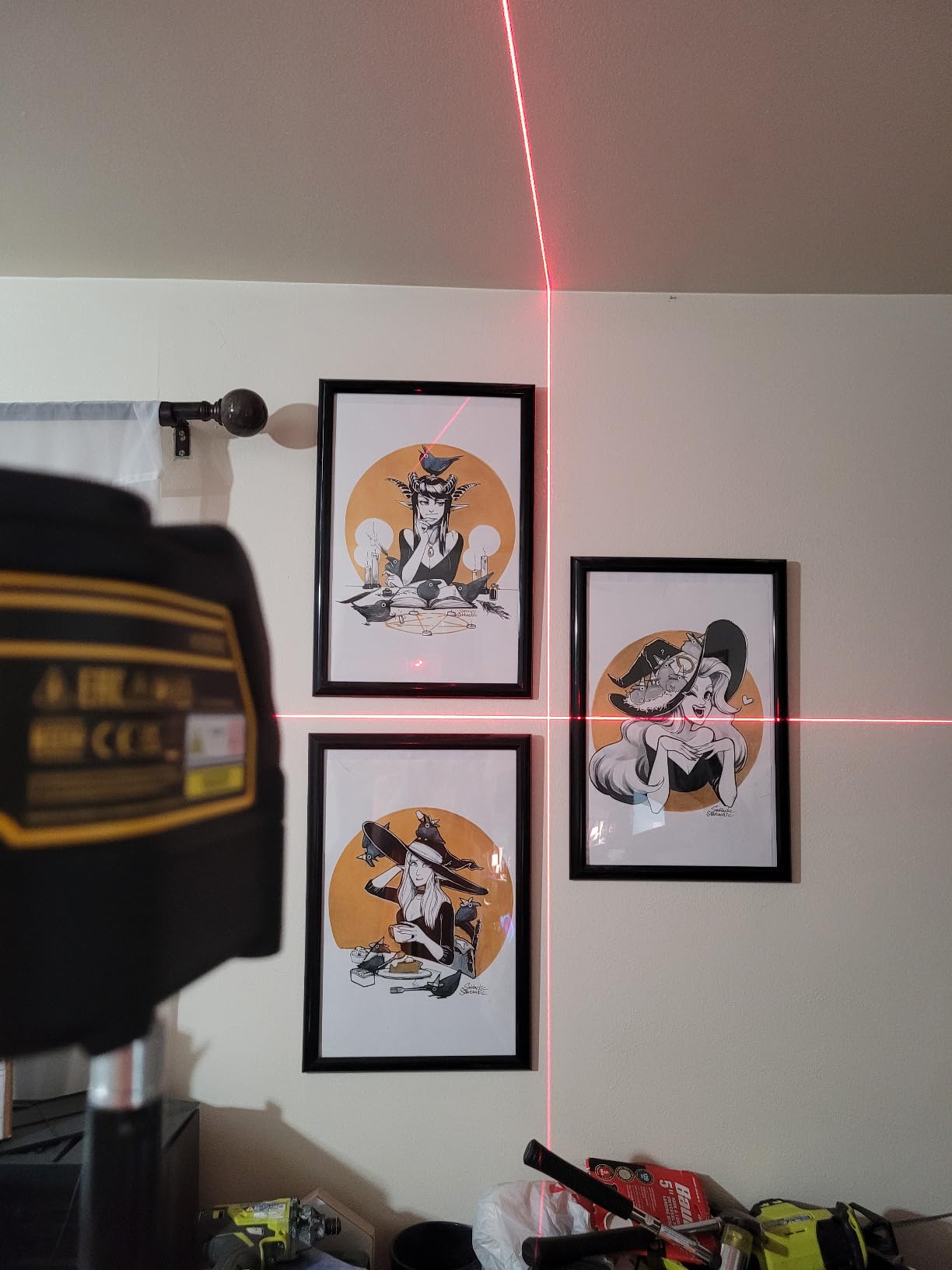 DEWALT Line Laser, Self-Leveling, Cross Line, Red Beam (DW088K) customer photo 2