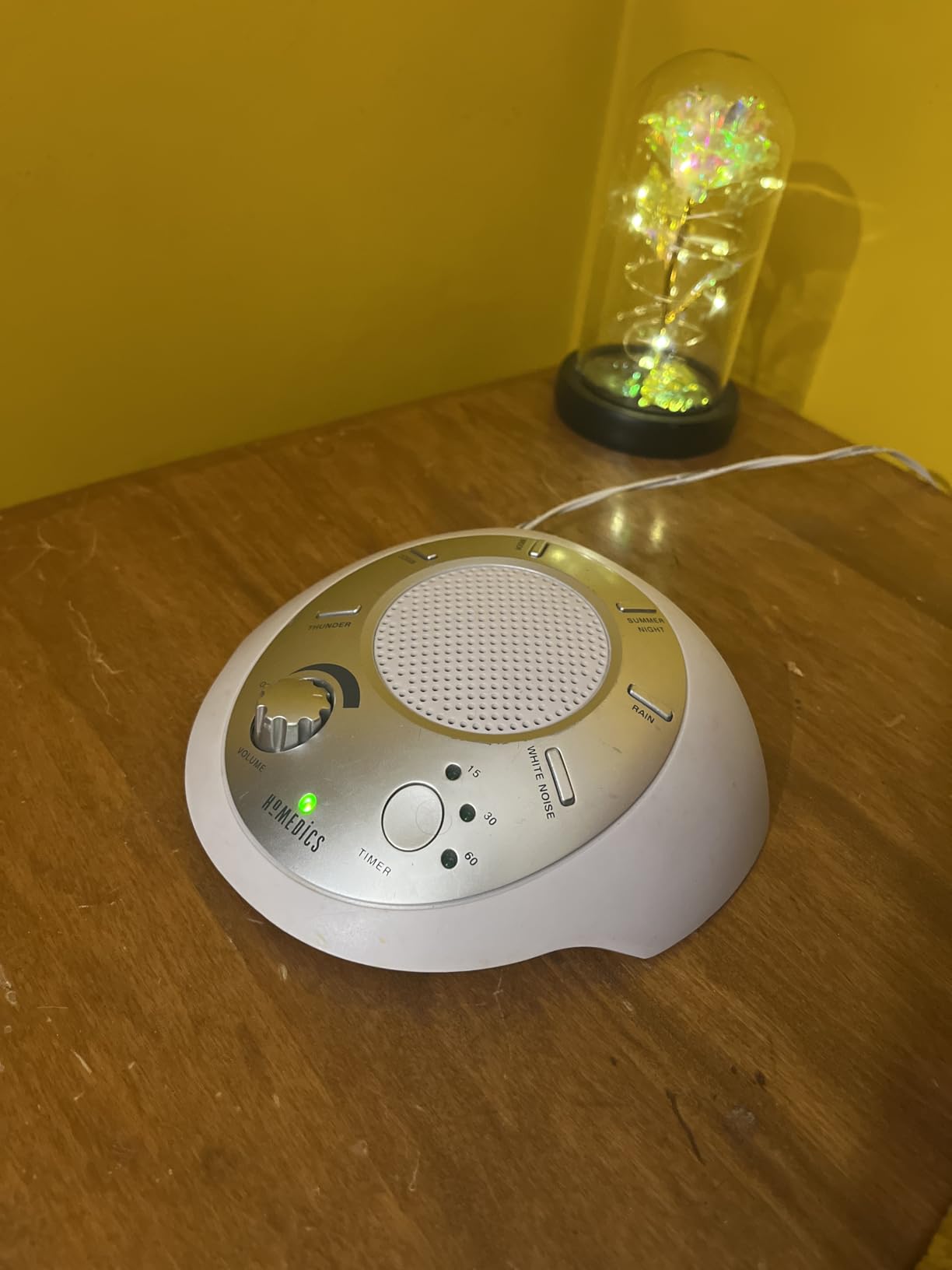 Homedics SoundSleep White Noise Sound Machine, Silver customer photo 1