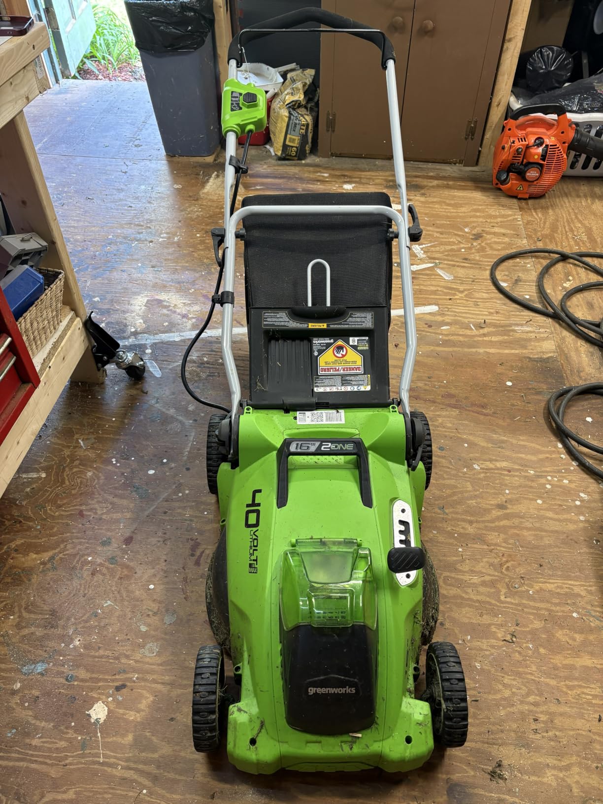 Greenworks 40V 16in Push Lawn Mower, 4.0 Ah Battery and Charger customer photo 2