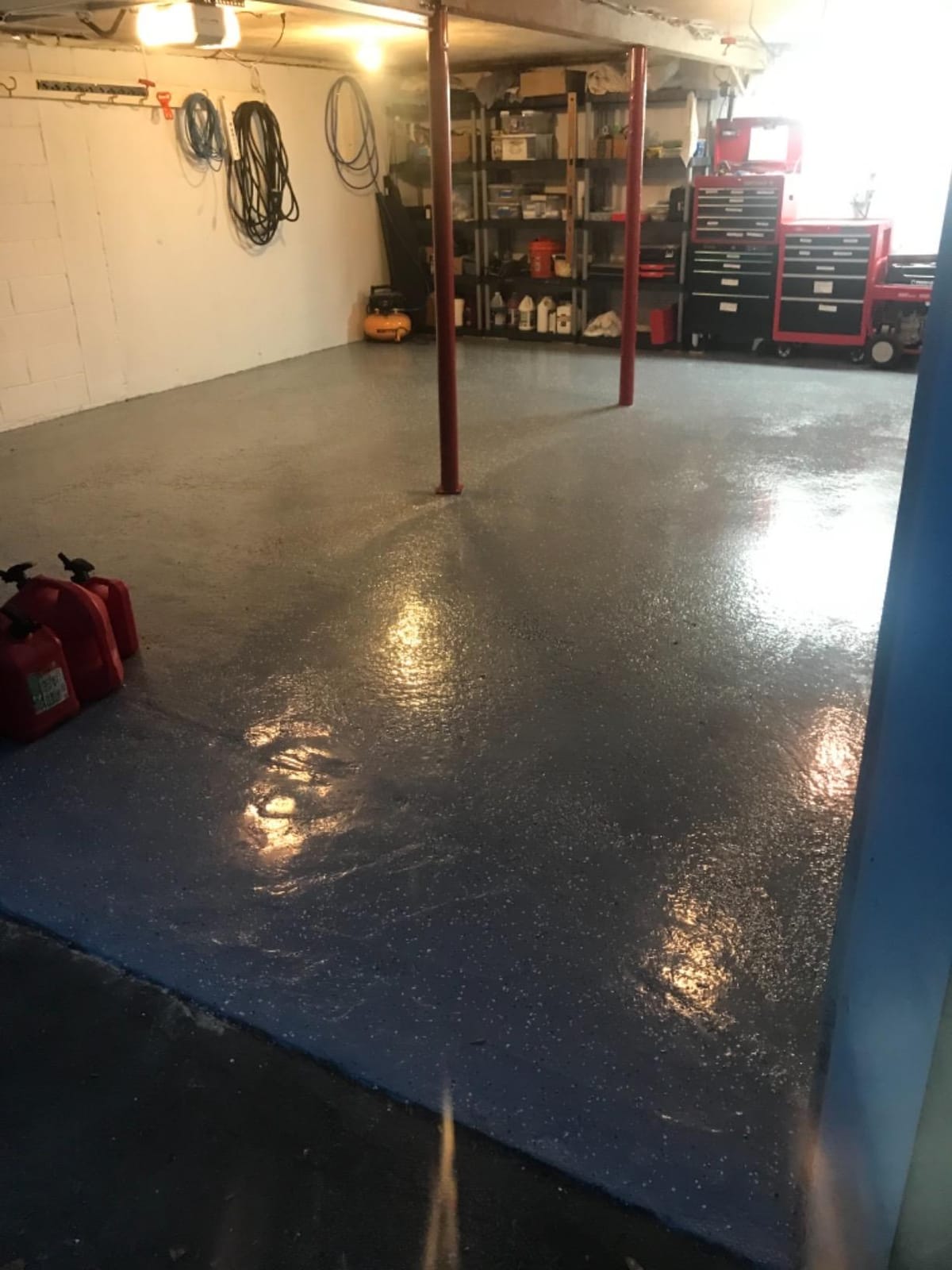 Epoxy Floor Kit – Good Full Kit – Clear Coating with High Gloss Finish – Covers 500 sq. ft. at 9.7 mils Thickness – Ideal for Garage, Basement, Concrete Floors, and More customer photo 2