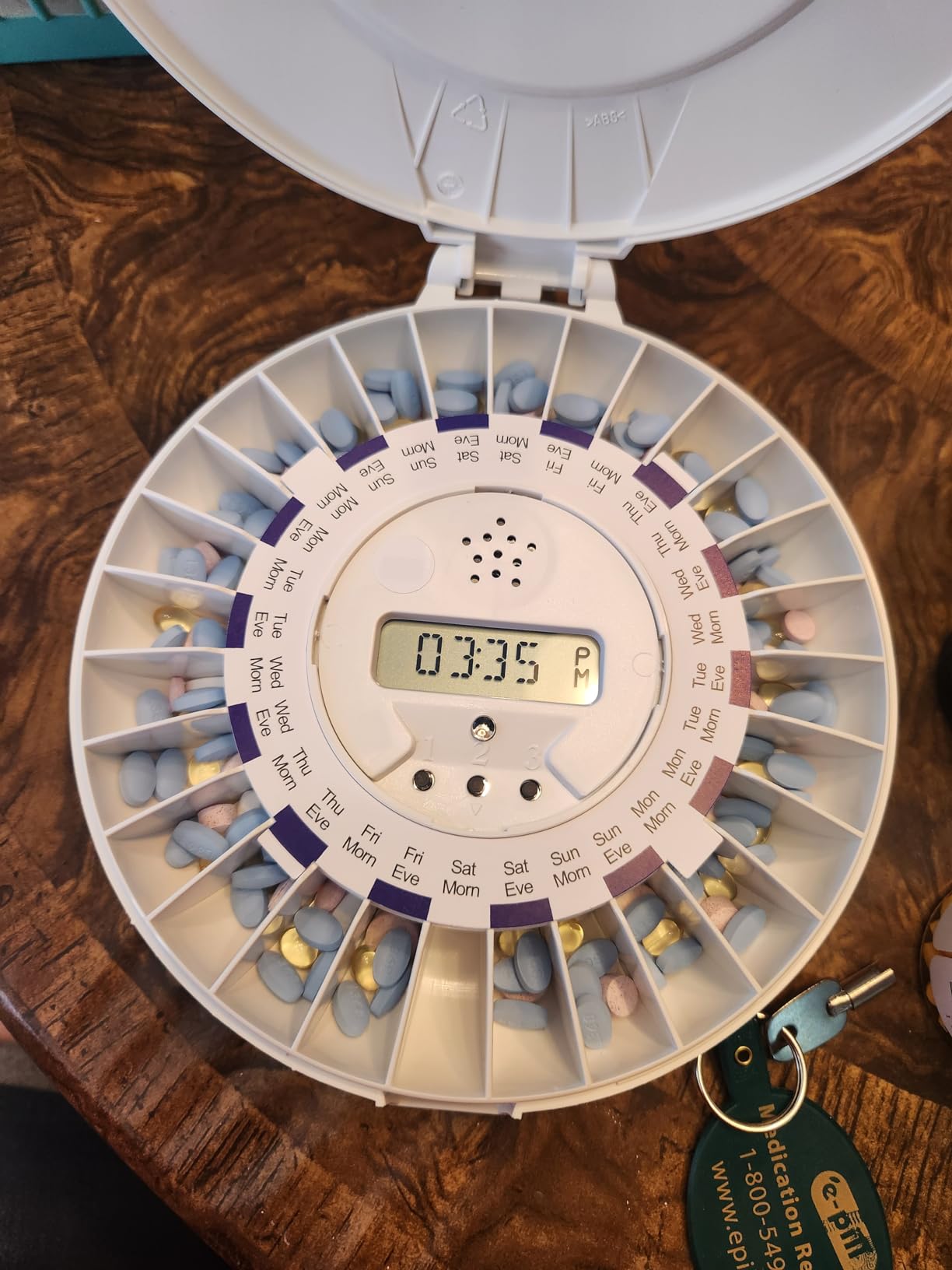 e-Pill MedTime Station Locked Automatic Medication Dispenser – Helps Prevent Missed or Double Doses for Seniors, Alzheimer's & Dementia Patients, Caregivers & Independent Living customer photo 1