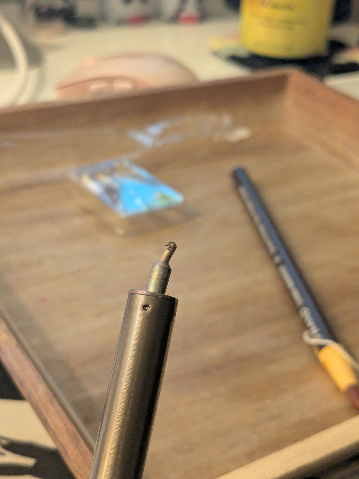Plaid wood burning and stencil cutting tool, customer photo 1
