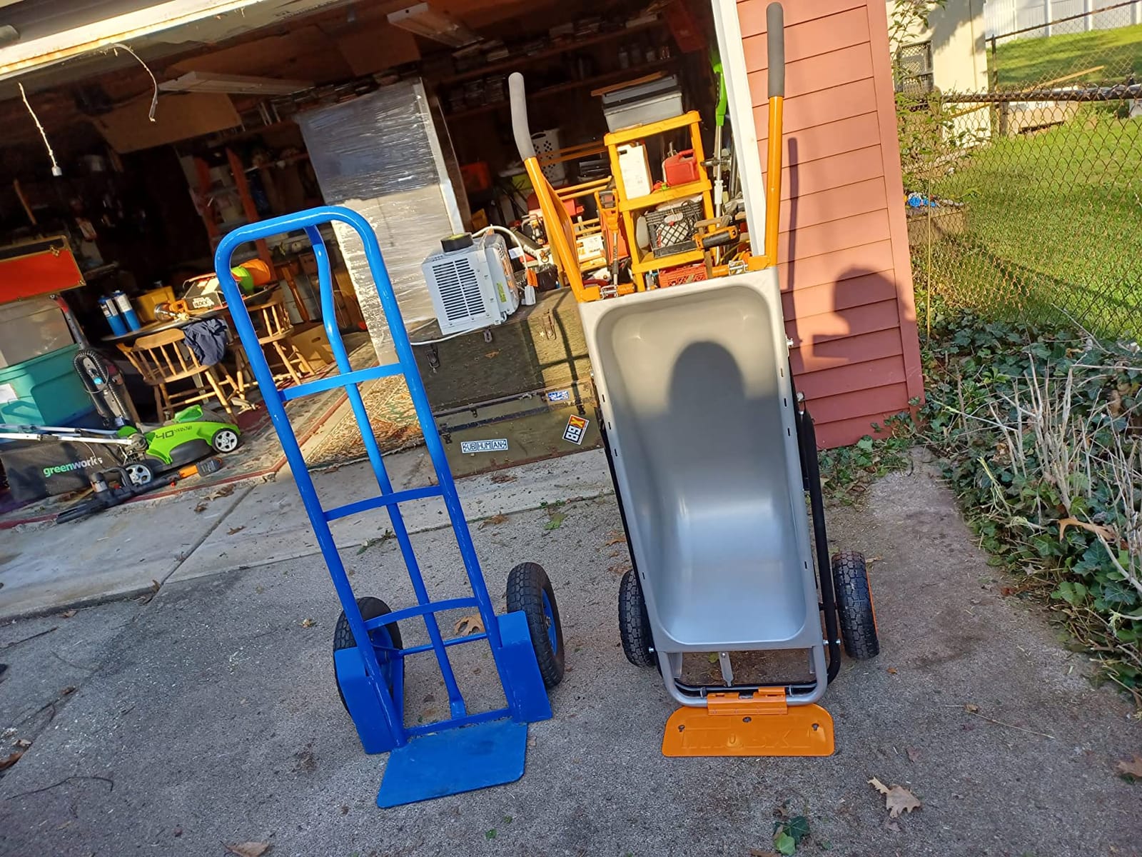 WORX Wheelbarrow Heavy Duty Dolly, 8-in-1 Aerocart Garden Cart, WG050 customer photo 2