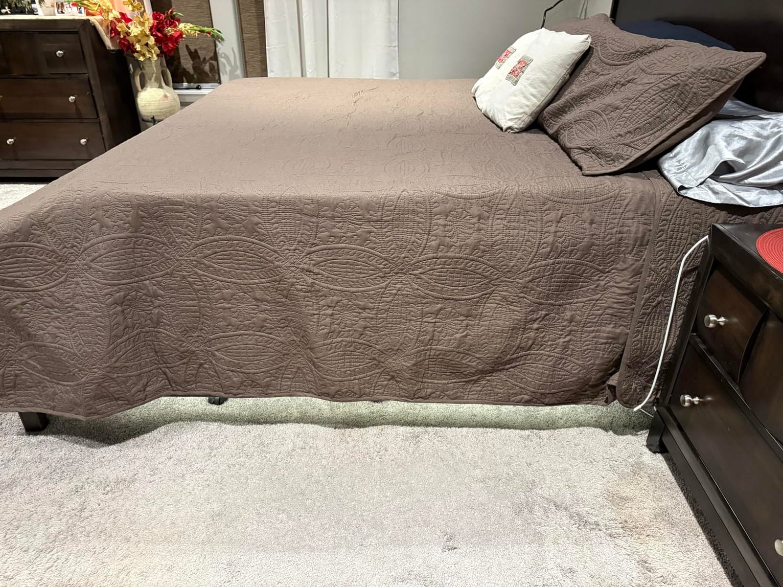 Chezmoi Collection Austin 3-piece Oversized Bedspread Coverlet Set (Queen, Sage) customer photo 1