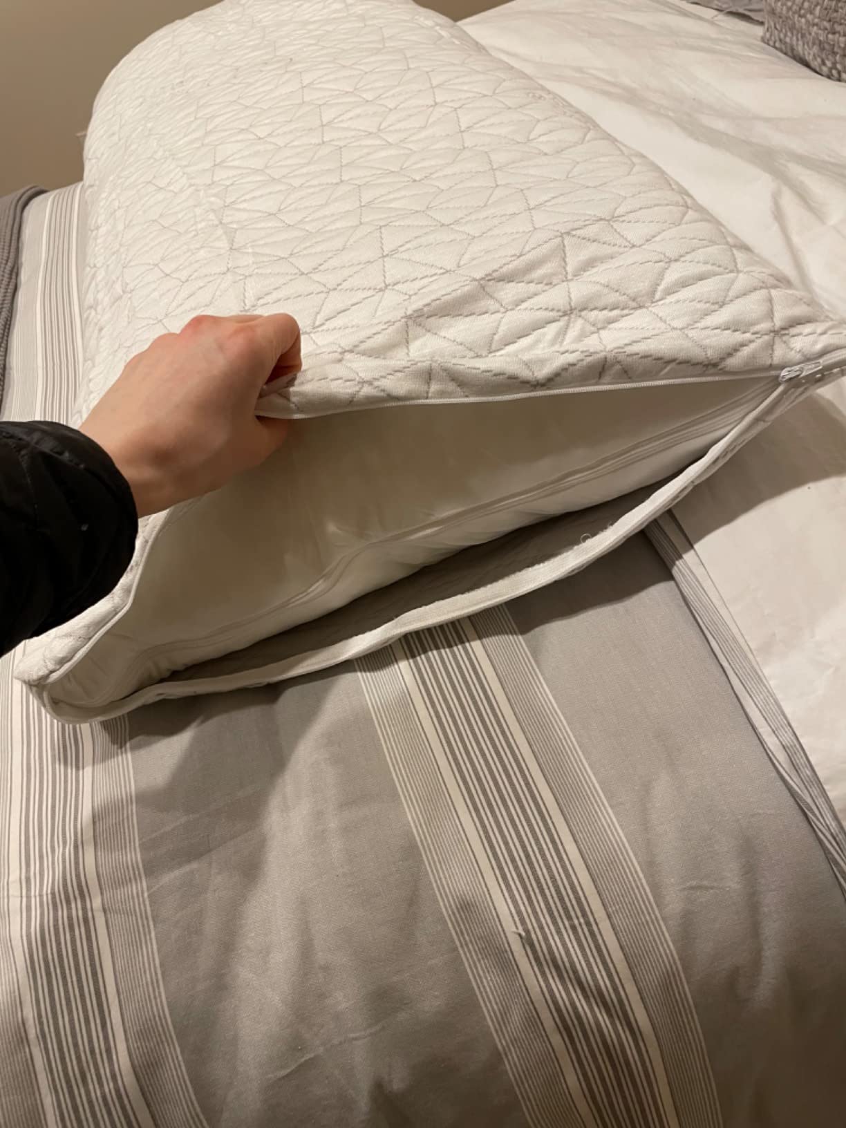 Coop Home Goods Original Adjustable Body Pillow, 20x54 Long Pillow for Back, Shoulder, Hip and Knee Support, Side Sleeper Body Pillows for Adults with Memory Foam & Washable Cover customer photo 1