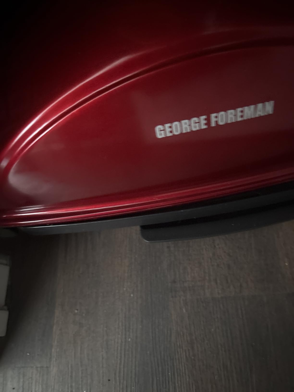 George Foreman Indoor/Outdoor Electric Grill with Stand | Indoor or outdoor electric grill with nonstick surface, 5 heat settings and fat-removing drip tray for healthier grilling. customer photo 2