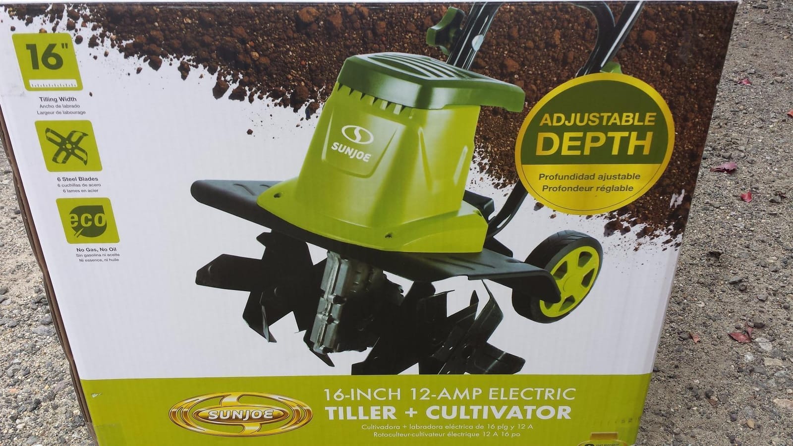 Sun Joe Corded Electric Garden Tiller & Cultivator with Steel Tines, TJ603E customer photo 1