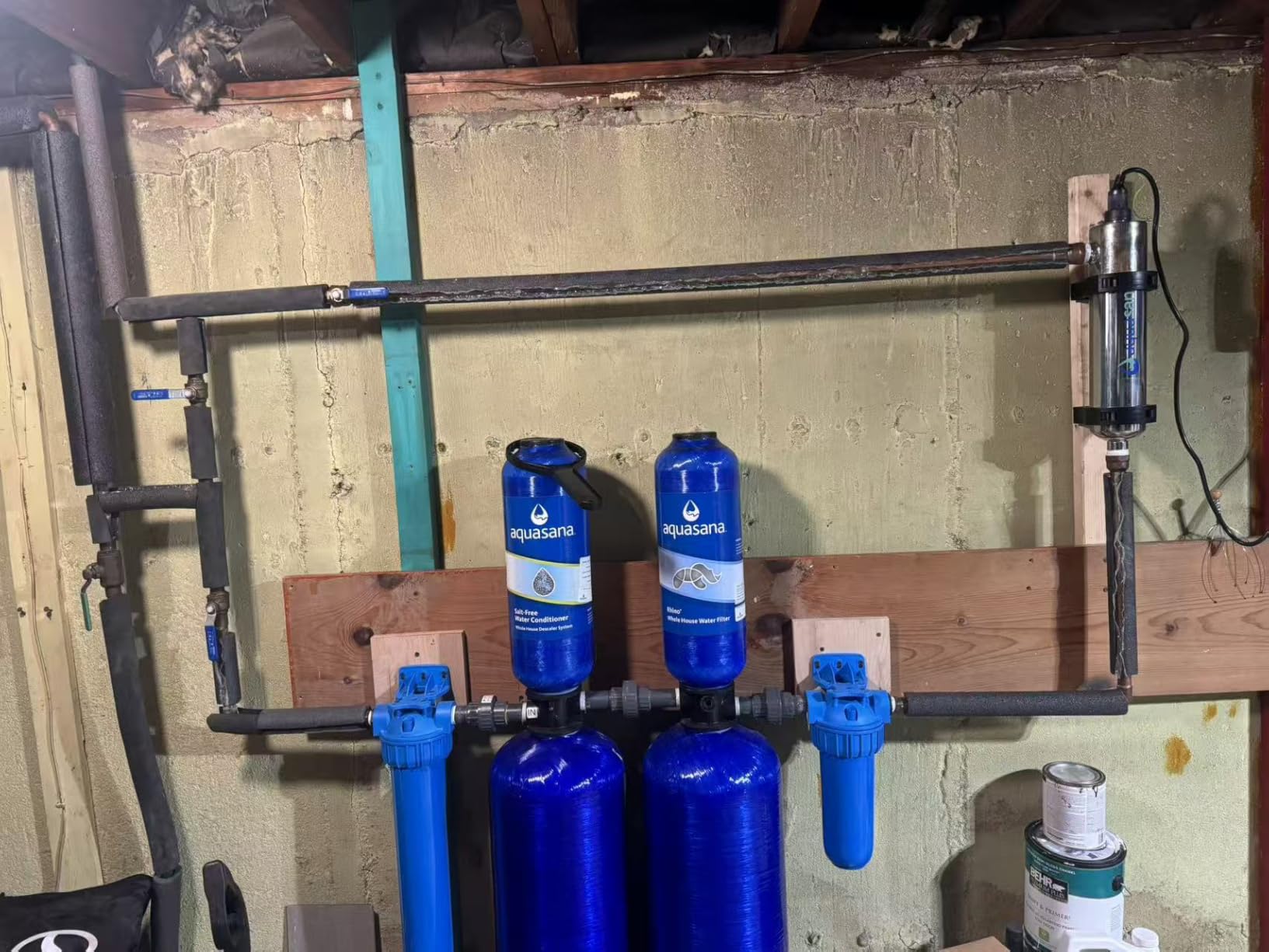 Aquasana Whole House Water Filter System | 1M Gal | Carbon & KDF | EQ-1000 | 10-Year Filter | 14.6 GPM | Reduces 97% Chlorine & Sediment | Pre & Post Filters Included | Pro Kit | 10-Year Warranty customer photo 1