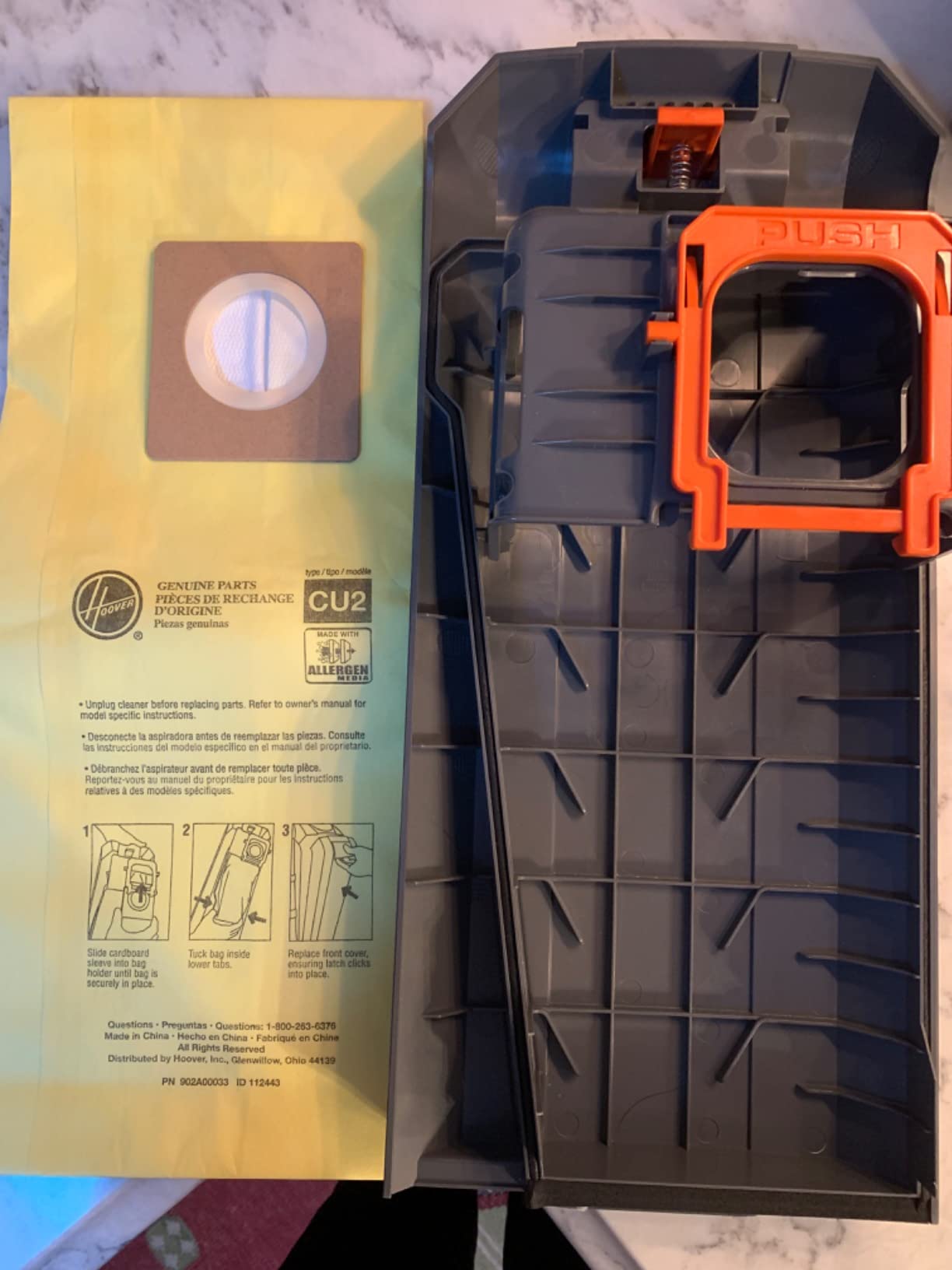 Hoover HushTone Commercial Vacuum Cleaner, 15 Inch, Bagged Upright Vac customer photo 2