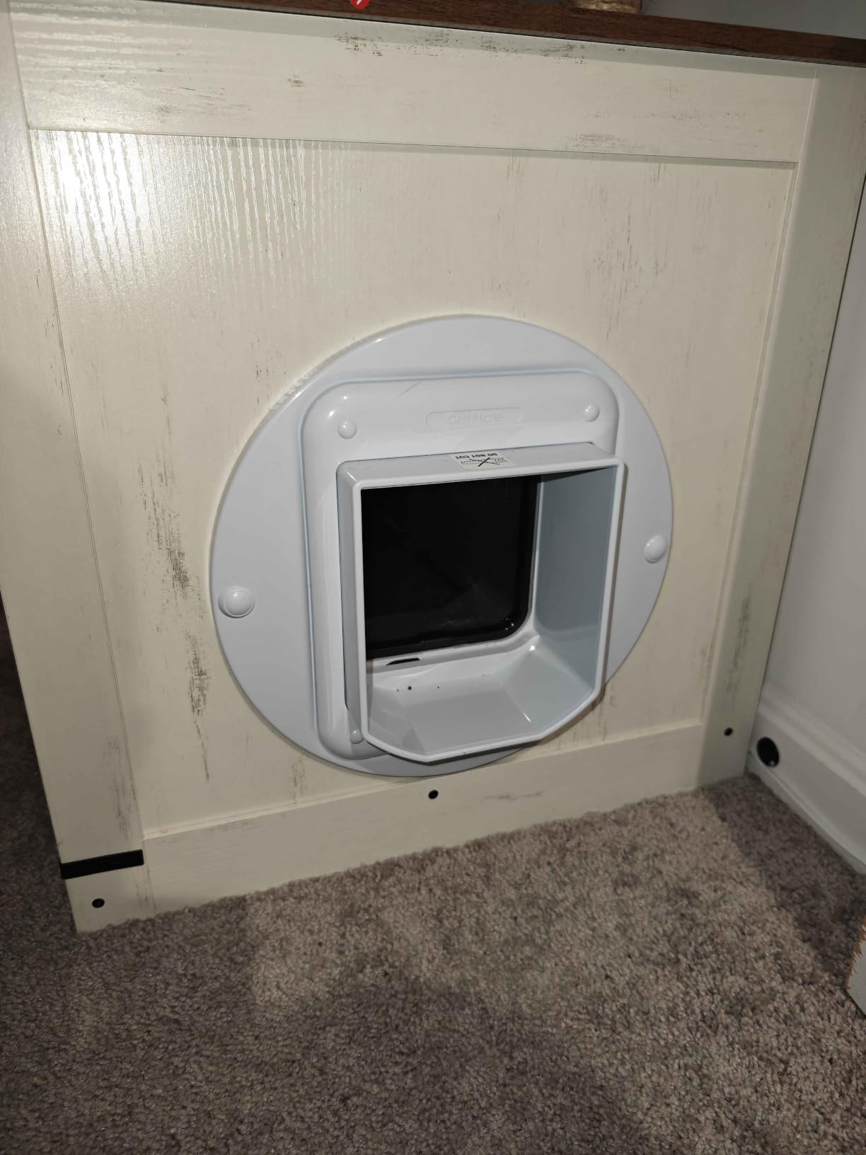 Cat Mate Microchip activated Cat Flap | for up to 30 Cats, Brown customer photo 2
