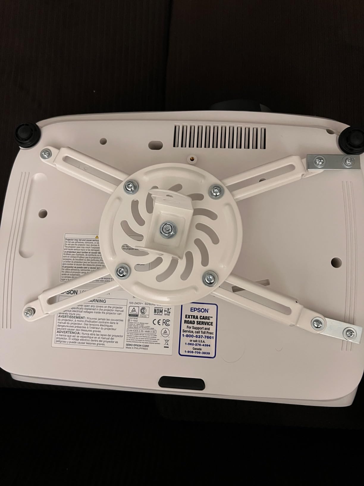 VIVO Black Adjustable Ceiling Projector Mount, MOUNT-VP01B customer photo 1