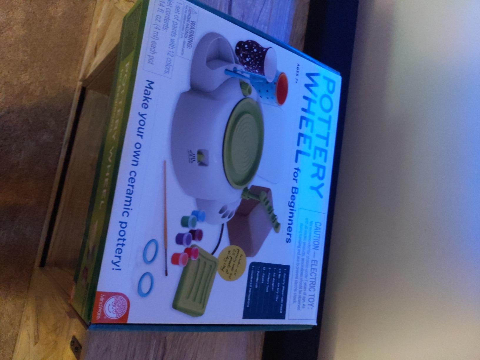 MindWare Pottery Wheel for Beginners – Kids Pottery Kit with Air-Dry Clay, Tools, and Paints, Creative Arts and Crafts Toy for Ages 7 and Up customer photo 2