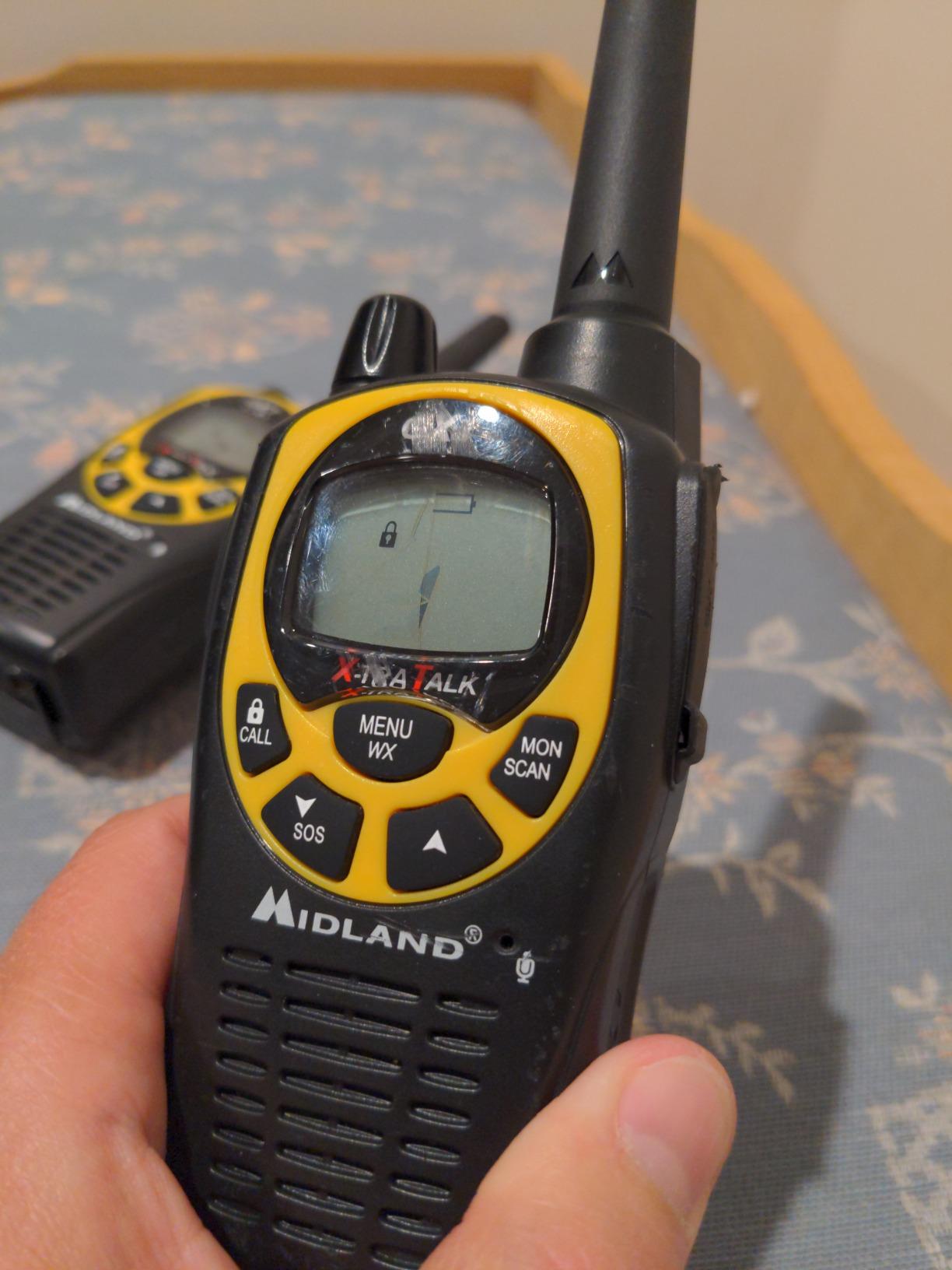 Midland GXT1000VP4 GMRS JIS4 Two-Way Radio, Yellow, 2 Pack customer photo 2