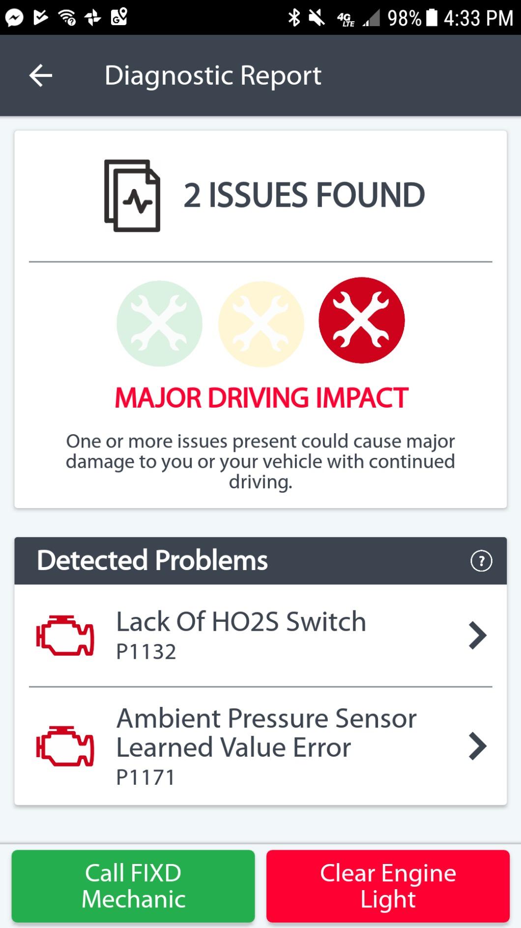 FIXD Bluetooth OBD2 Scanner - Car Diagnostic Check Engine Code Reader customer photo 2