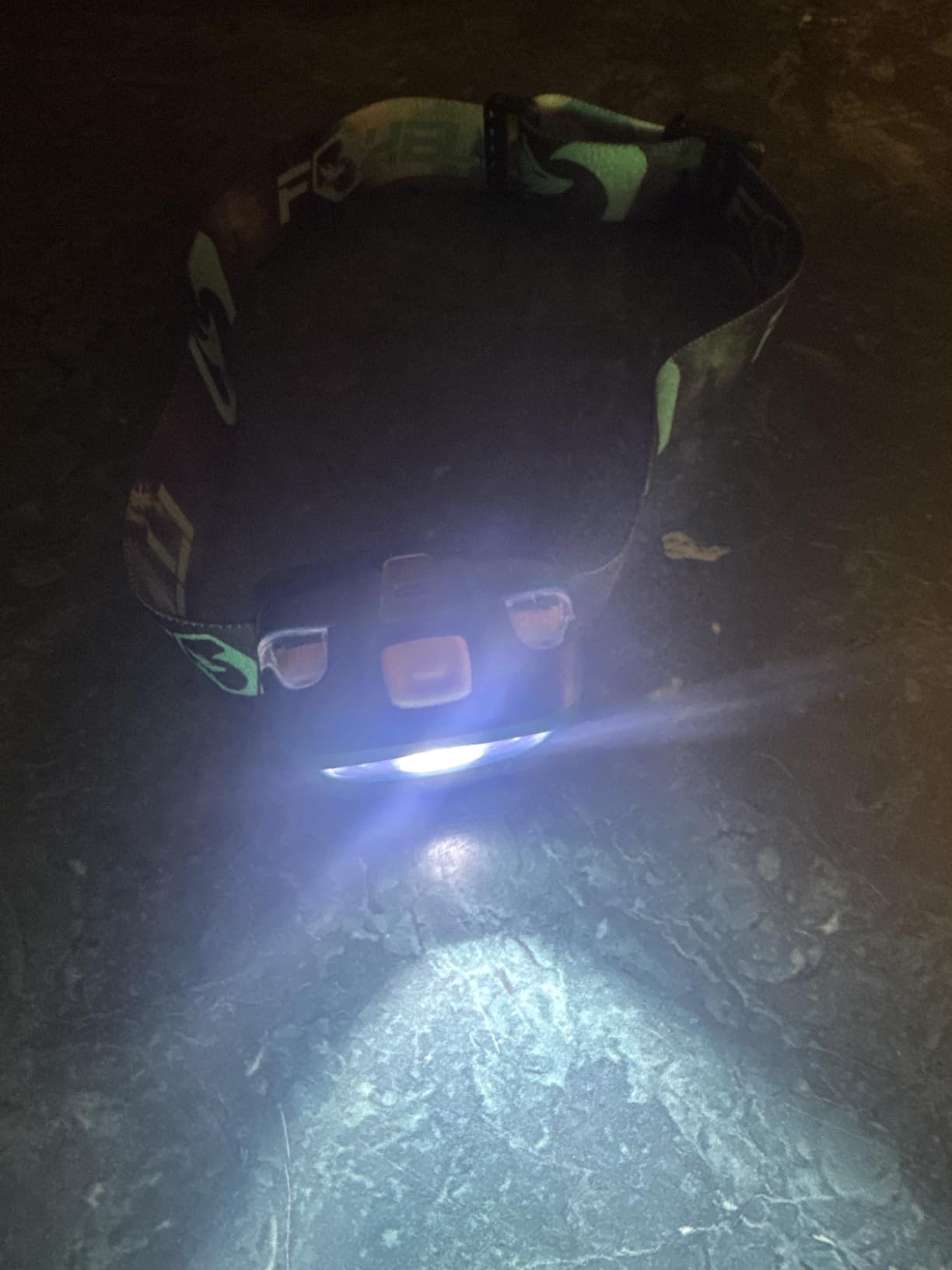 Foxelli Headlamp Battery Powered, IPX5 Waterproof, 45-Hour Runtime - Lightweight 3.2oz LED Head Lamp with White & Red Light, 5 Modes, Head Lights for Forehead, 3 AAA Included customer photo 2
