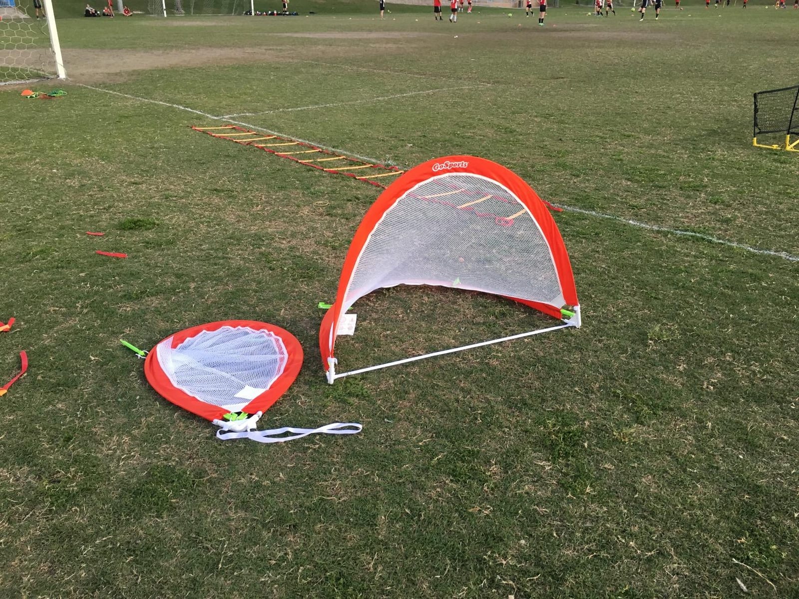 GoSports Portable Pop-Up Soccer Goals- Two Nets,Agility Cones,Carrying Case customer photo 1