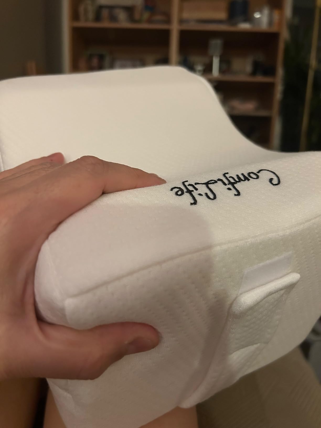 ComfiLife Orthopedic Knee and Leg Pillow for Side Sleepers Sleeping - 100% Polyurethane Foam for Back Pain, Hip Pain Relief customer photo 1