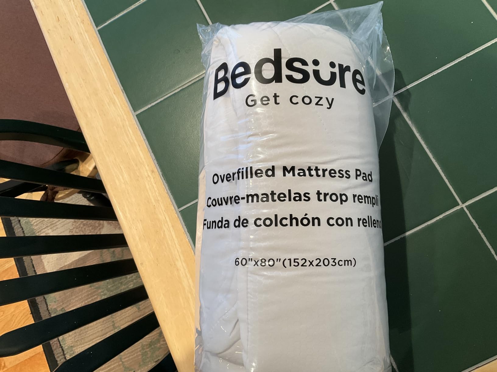 Bedsure Queen Mattress Pad - Quilted Fitted Mattress Topper Protector with 8-21 Inches Deep Pocket, Noiseless Breathable Bed Cover Padded, Machine Washable, White, 60x80 Inches customer photo 2