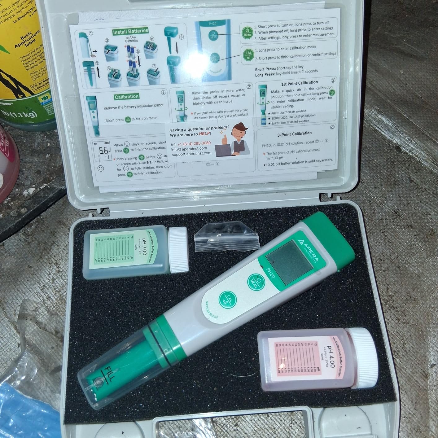 APERA INSTRUMENTS AI209 Value Series PH20 Waterproof pH Tester Kit, ±0.1 pH Accuracy customer photo 2