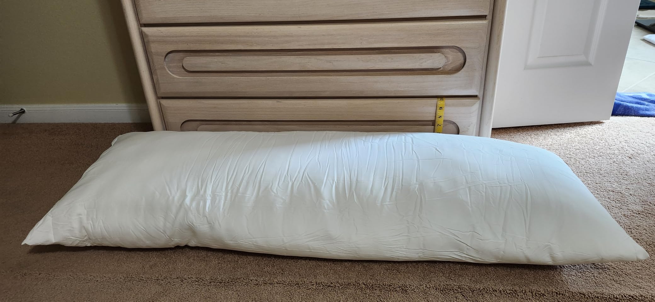 Utopia Bedding Full Body Pillow for Side Sleeper, White Long Pillow for Bed | Large Body pillows for Adults, Plush Support, Pregnancy Pillow Insert for sleeping, helps maintain body contour, 20x54 inches customer photo 1