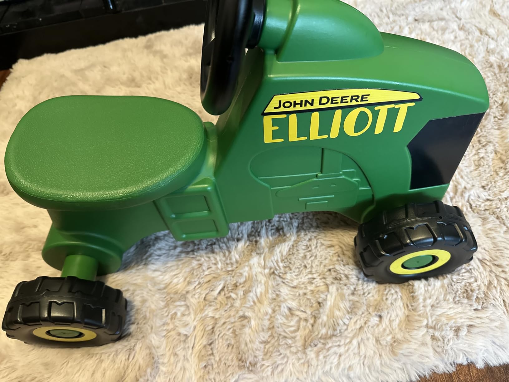 John Deere Ride On Toys Sit 'N Scoot Activity Tractor for Kids Ages 18 Months and Up, Green customer photo 2