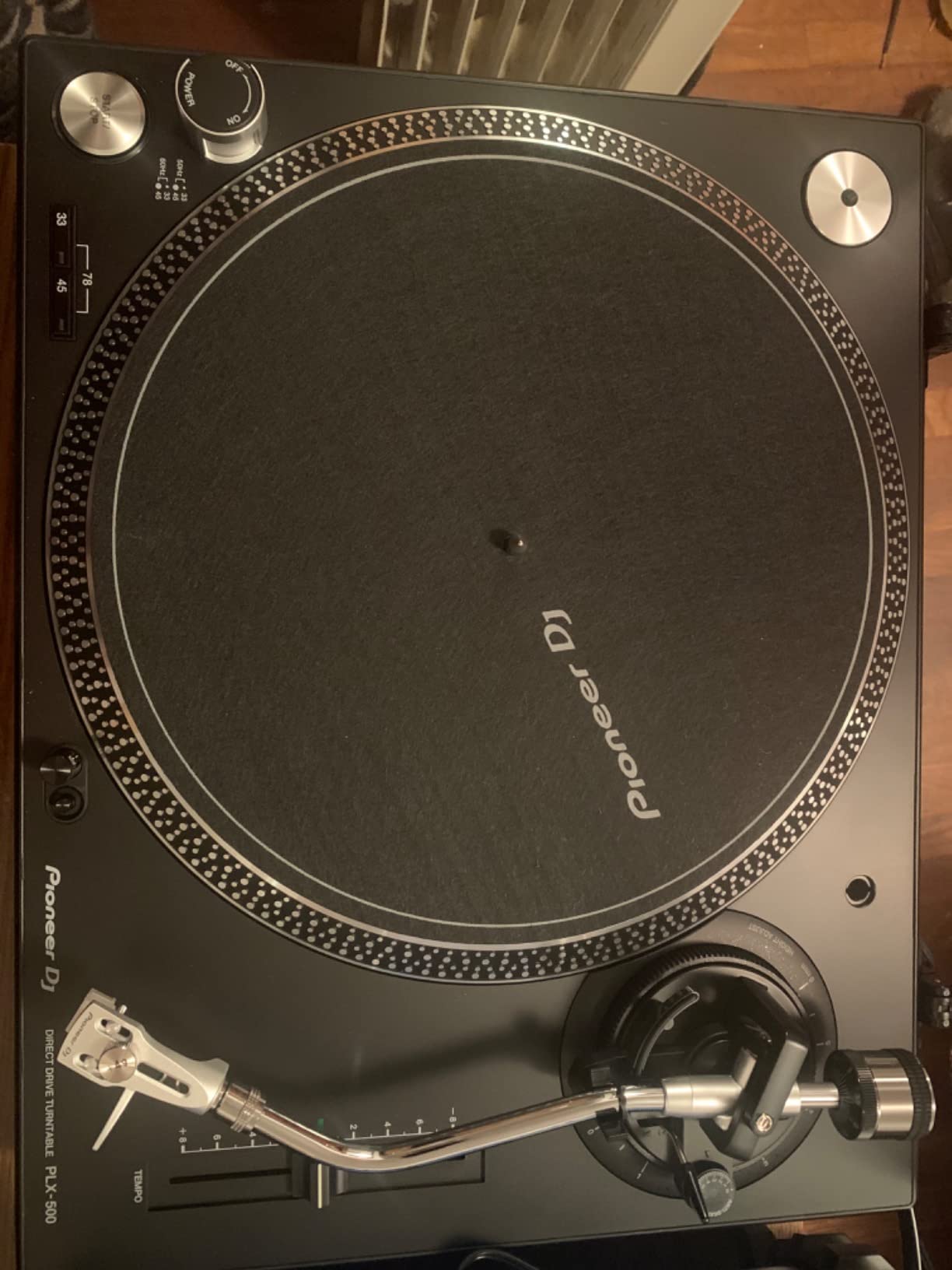 Pioneer DJ PLX-500 Direct Drive Turntable | Play and digitize vinyl, USB recording, DJ-style layout, phono/line output, dust-cover sleeve stand customer photo 2