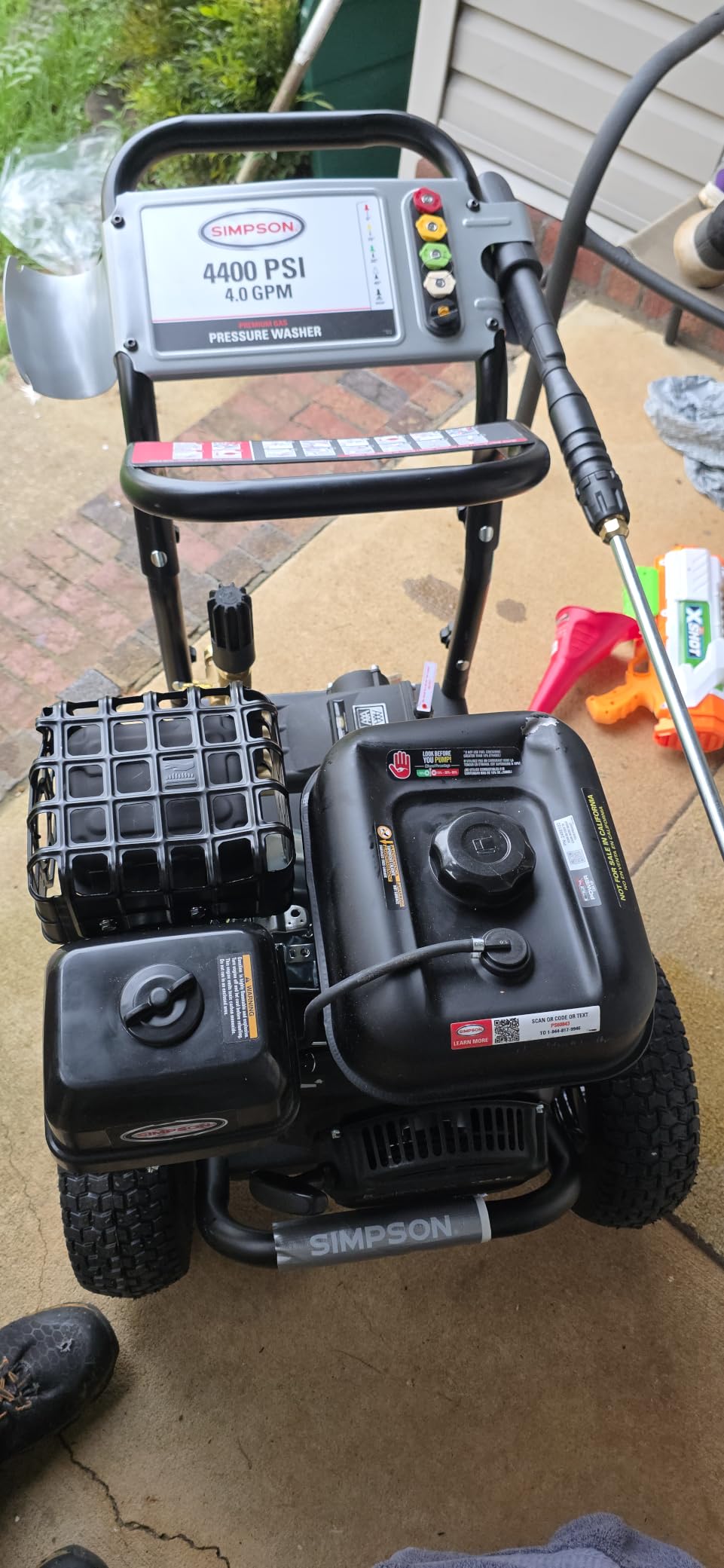 Simpson PowerShot 4400 PSI Gas Pressure Washer, 4.0 GPM, CRX 420cc Engine customer photo 1