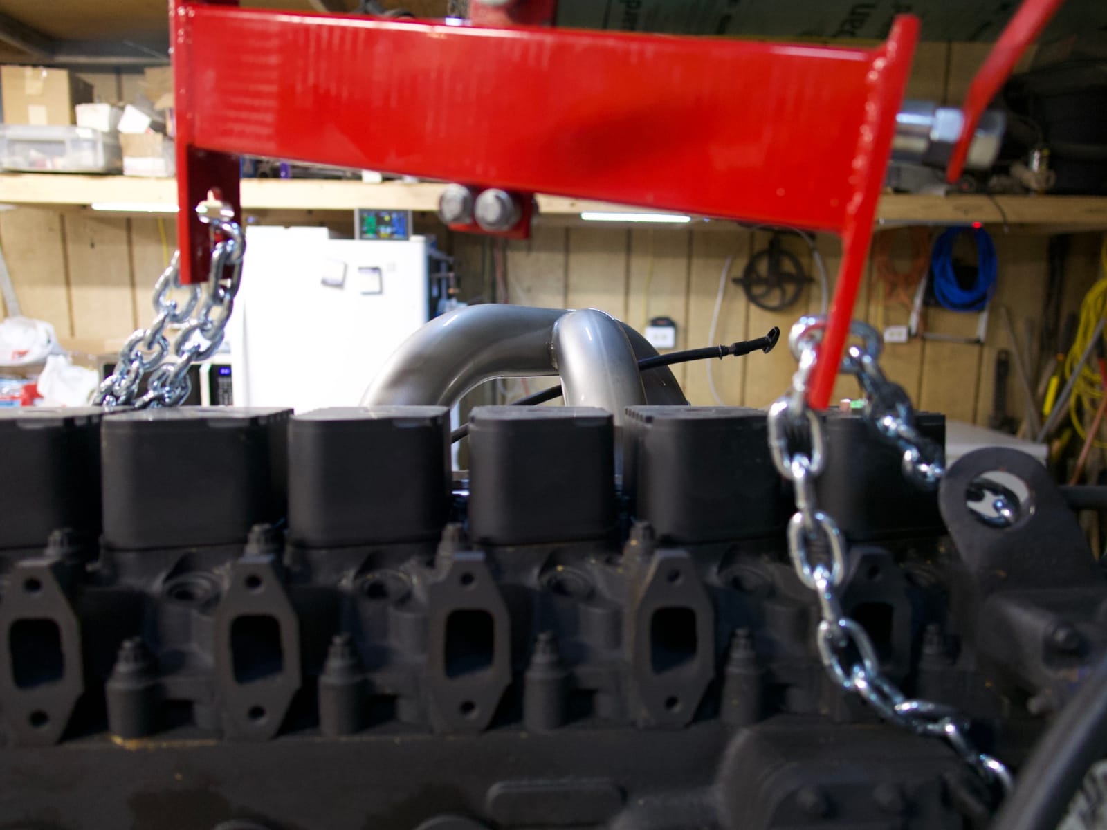 OMT Engine Load Leveler, 2 Ton 4000 lb Capacity Heavy Duty Shop Crane Hoist customer photo 1