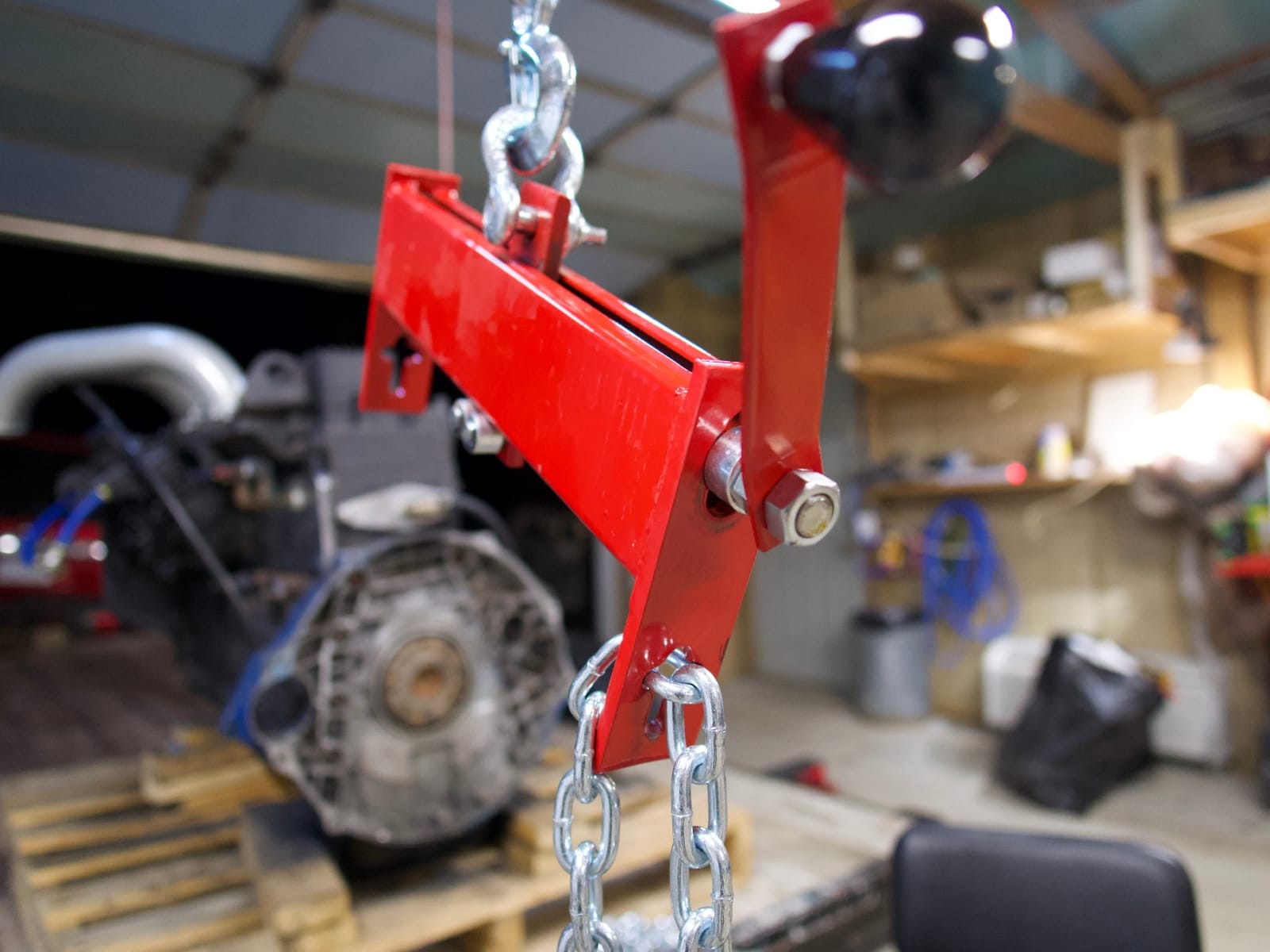 OMT Engine Load Leveler, 2 Ton 4000 lb Capacity Heavy Duty Shop Crane Hoist customer photo 2